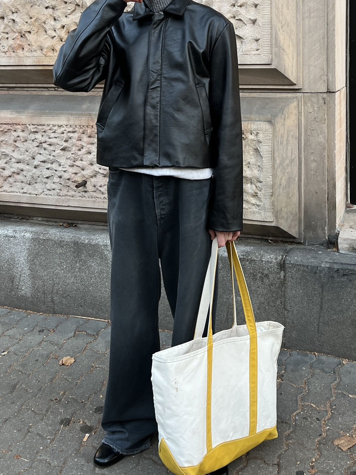 は*め様 vujade leather jacket 26ss Weston Crinkled Leather Jacket in Goat leather – VUJA DÉ