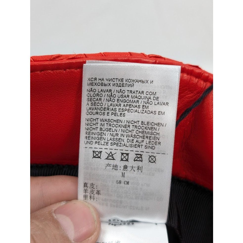 Bottega Veneta o1rshd1 Size: M / Nappa Intreccio Hat / Cap in Poppy Size ONE SIZE - 14 Thumbnail