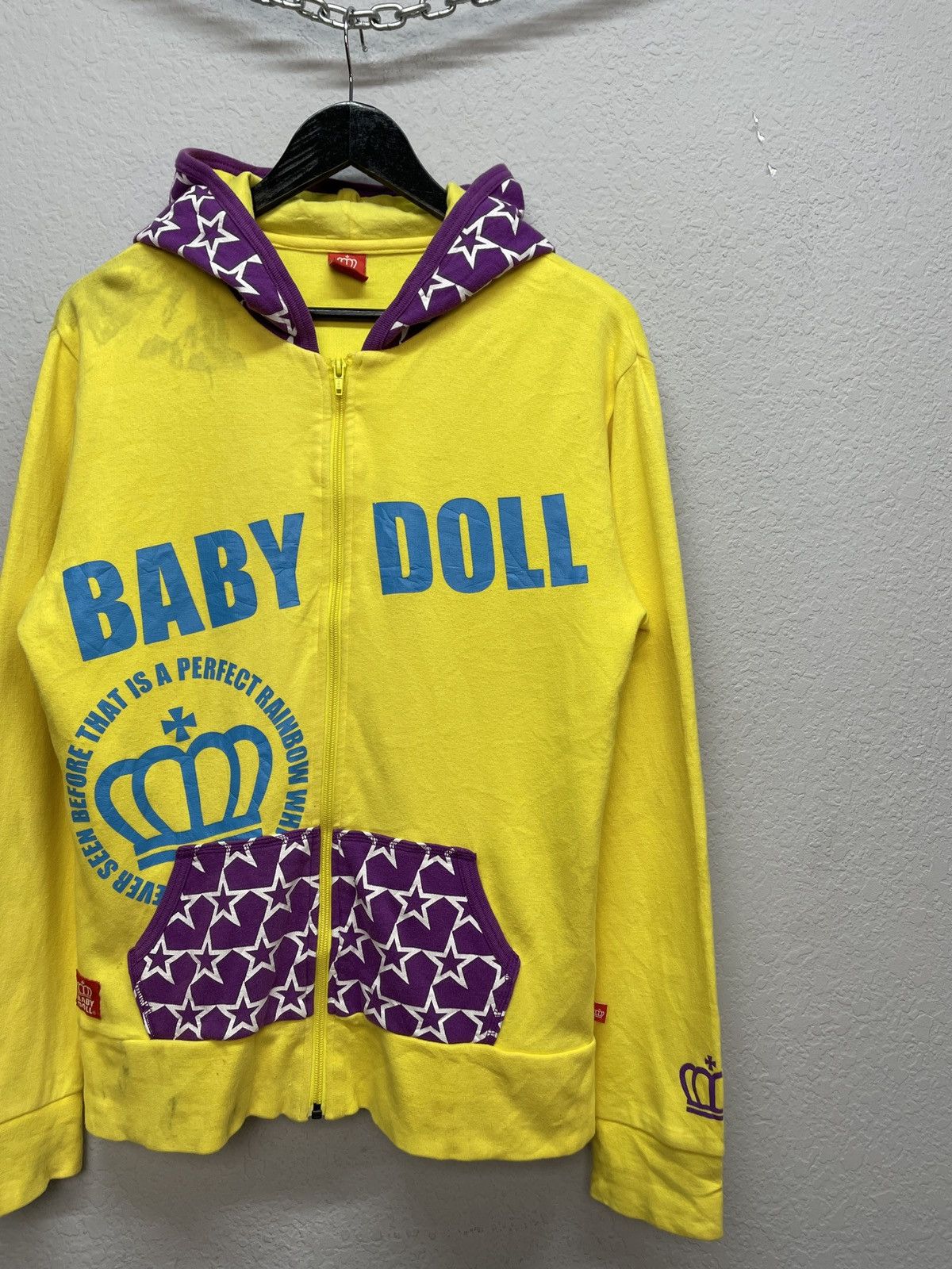 Japanese Brand Vintage Y2K Baby Doll Japanese Style Zip Hoodie Wiwiene Size US M / EU 48-50 / 2 - 3 Thumbnail