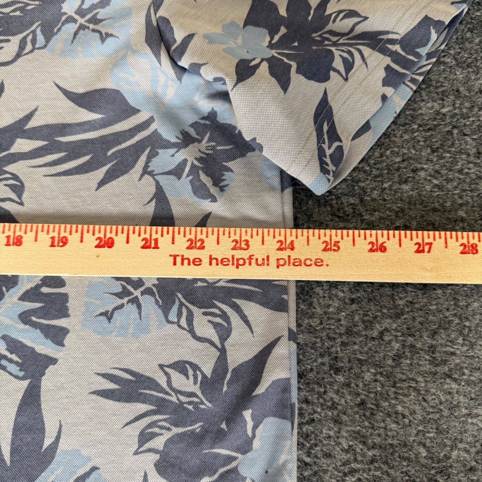 TravisMathew Travis Mathew Mens Polo Shirt XXL Blue Gray Floral Golf Size US XXL / EU 58 / 5 - 6 Thumbnail