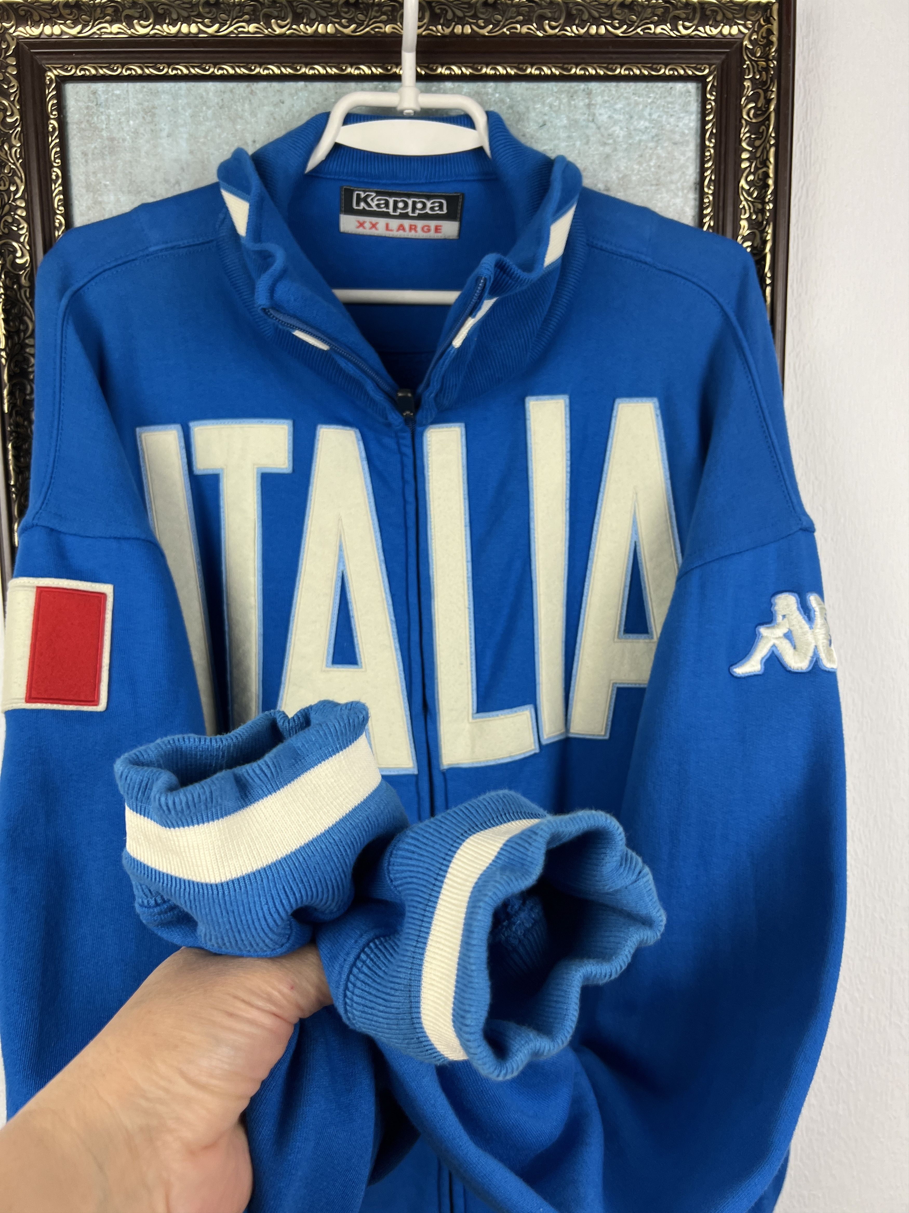 Kappa Vintage 2000's Kappa Italy Football Jacket Soccer Track Top Size US XXL / EU 58 / 5 - 6 Thumbnail