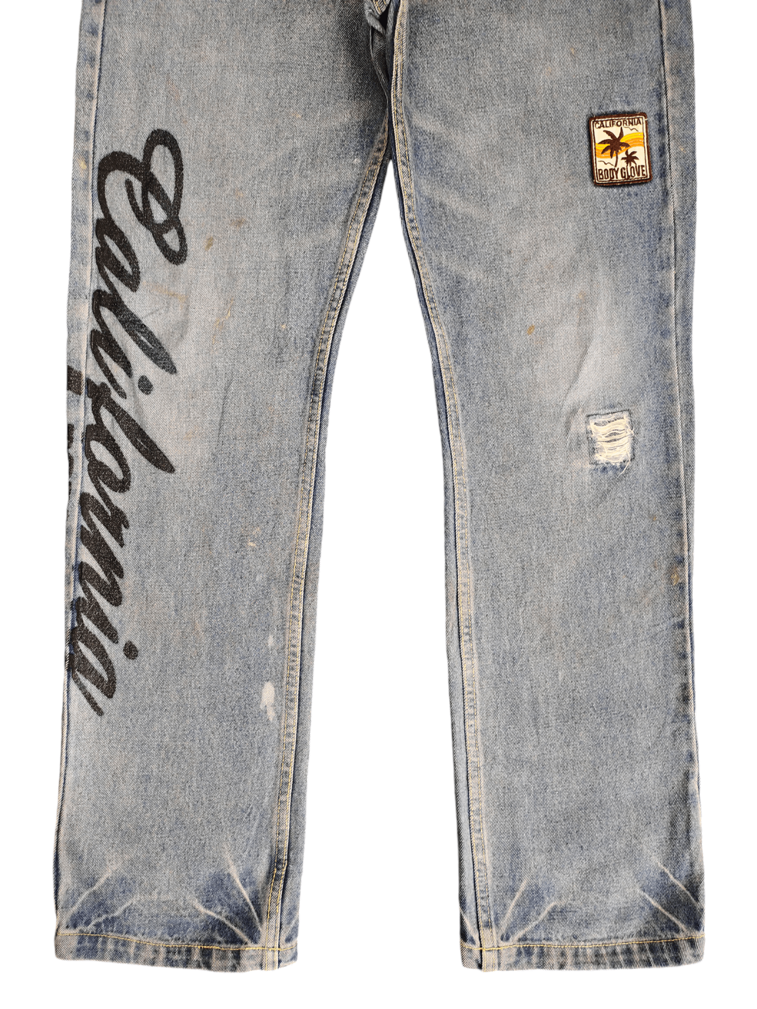 Body Glove Vintage Y2k Body Glove Spell Out Patches Embroidered Jeans Size US 34 / EU 50 - 5 Thumbnail