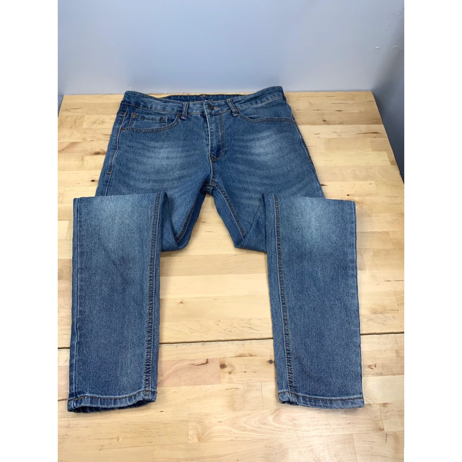 Vintage Smith & Mills Jeans Men 32x30 Denim Straight Leg Blue 4295 Size US 32 / EU 48 - 2 Thumbnail