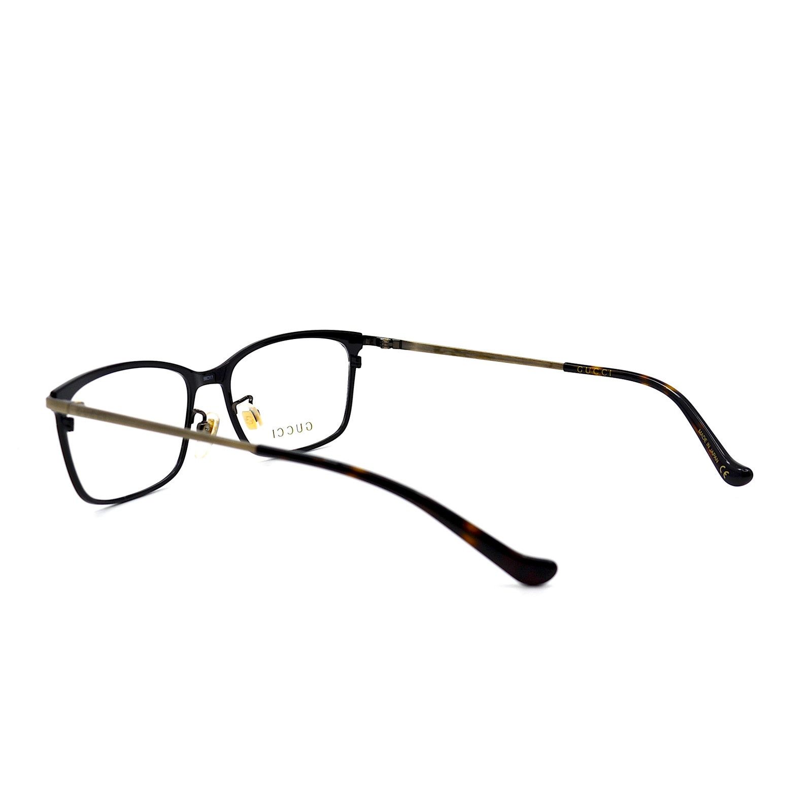 Gucci NEW GUCCI GG1130OJ 001 TITANIUM BLACK EYEGLASSES FRAME Size ONE SIZE - 6 Thumbnail