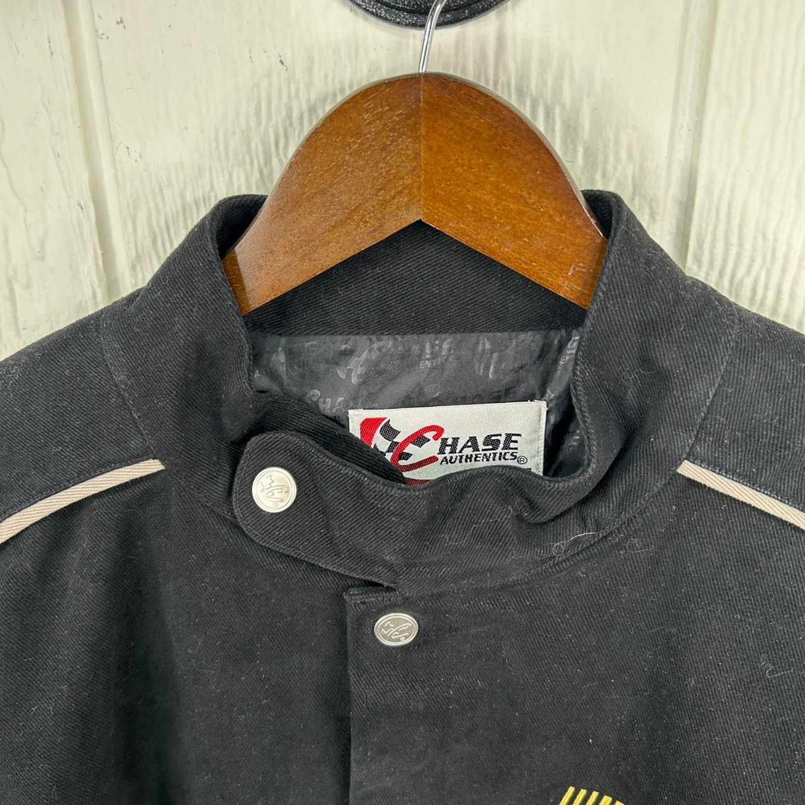 Chase Authentics Vintage 90’s Black NASCAR Numbered Racing Jacket Size XXL Size US XXL / EU 58 / 5 - 5 Thumbnail