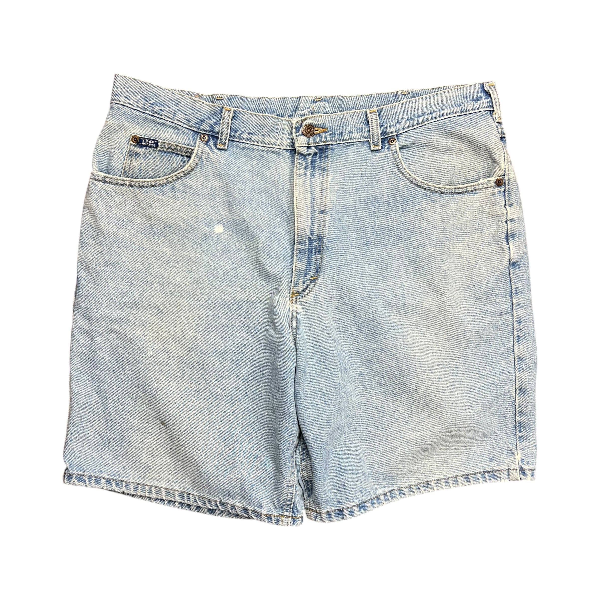 Lee Lee Light Wash Baggy Jean Shorts - 38" Size US 38 / EU 54 - 1 Thumbnail