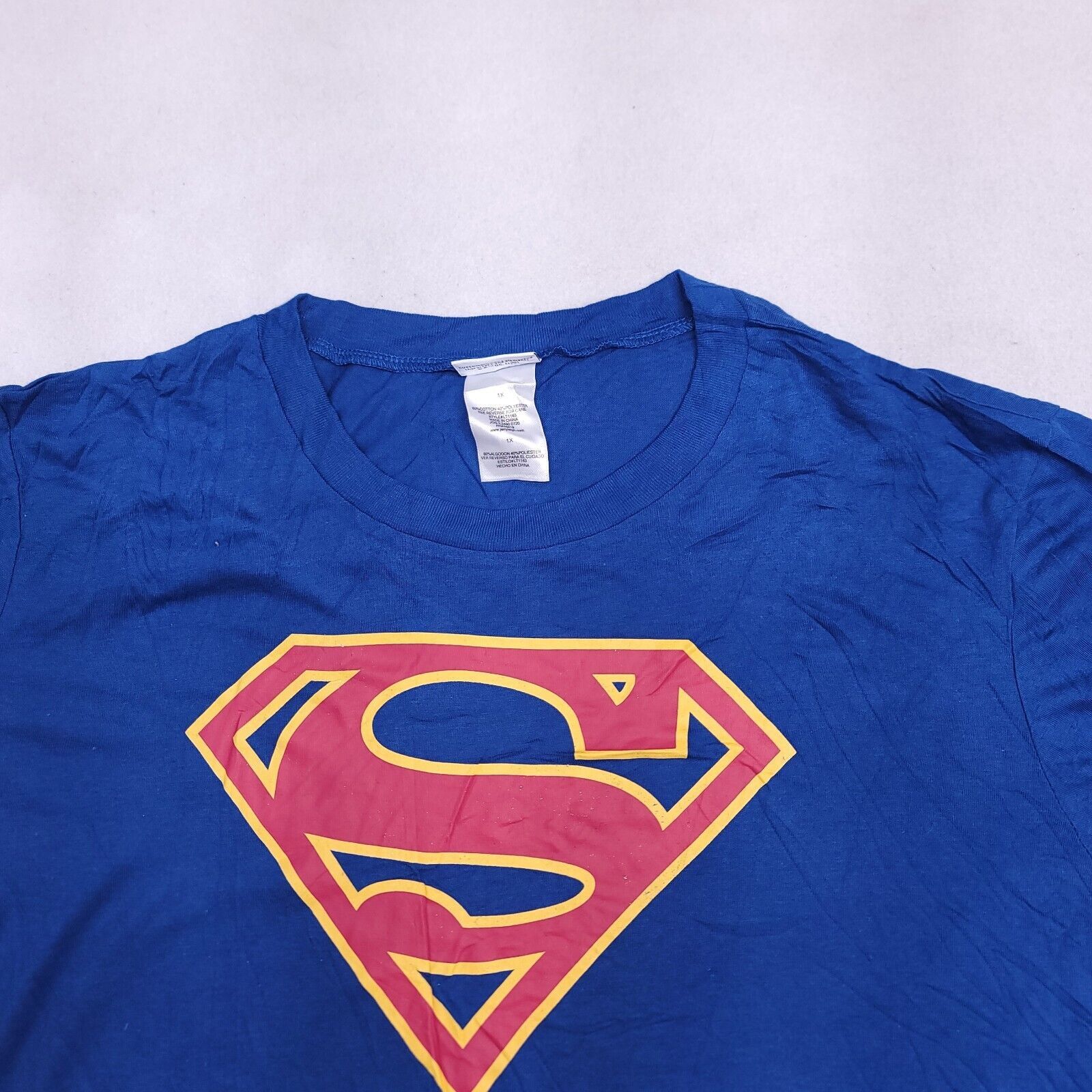 DC DC Comics Superman Short Sleeve T Shirt Womens Size 1X Blue Size XL / US 12-14 / IT 48-50 - 1 Thumbnail