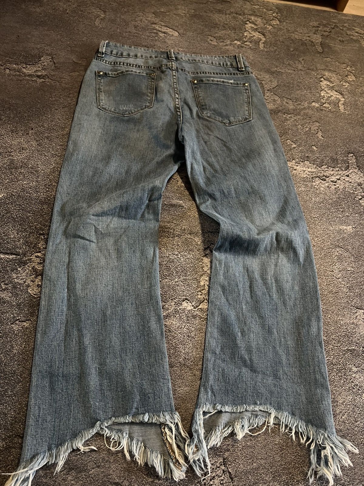 Vintage CRAZY Vintage Flared Drip Cut - Y2K Grunge Archived Avan 90s Size US 38 / EU 54 - 2 Thumbnail