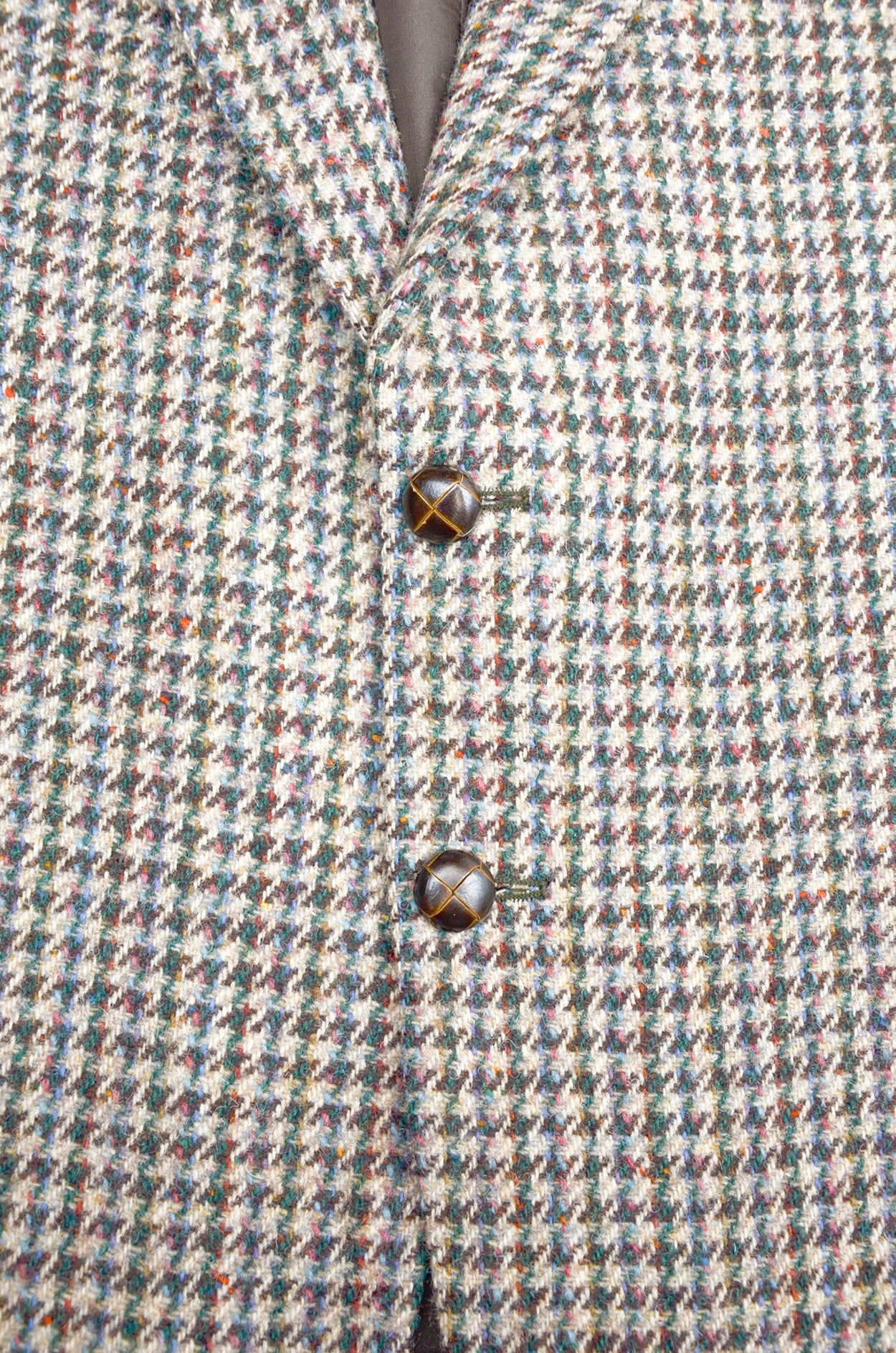 Harris Tweed Harris Tweed Vintage British Made Houndstooth Wool Blazer L Size 52R - 5 Thumbnail