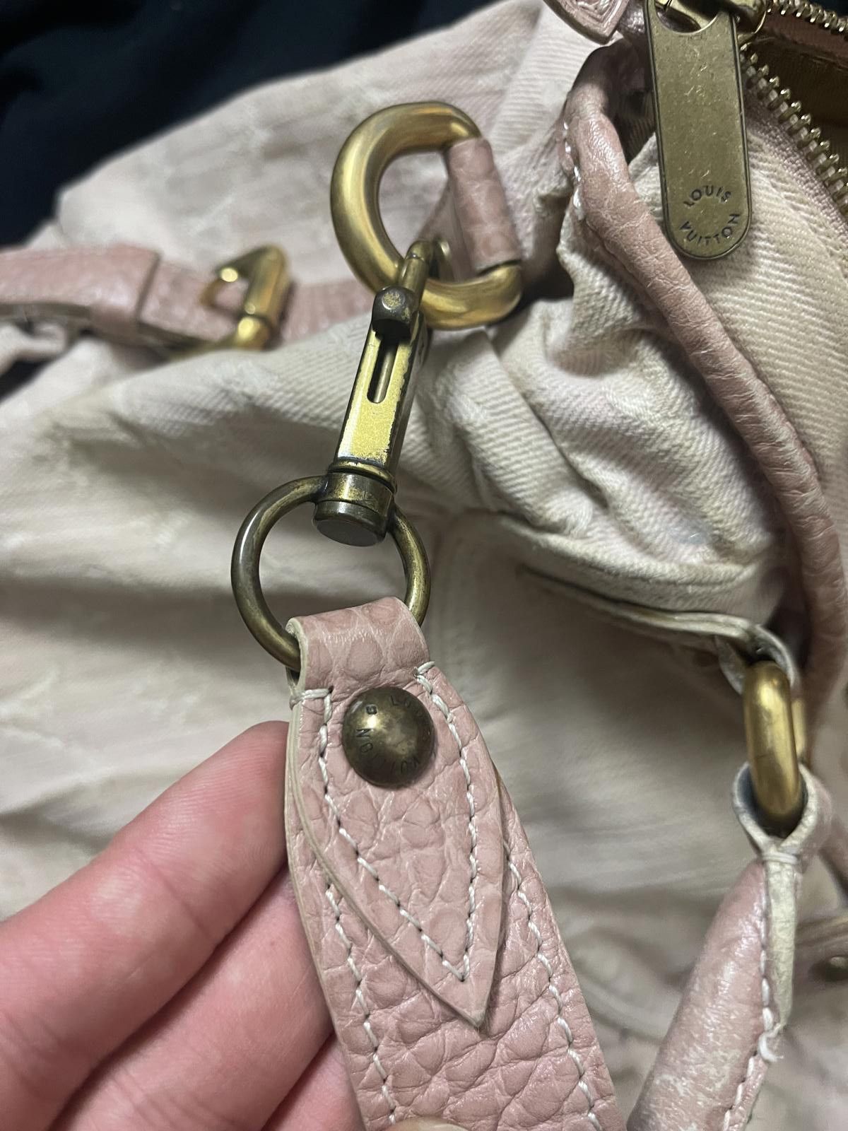 Louis Vuitton Louis Vuitton - Pink Denim Handbag Size ONE SIZE - 9 Thumbnail