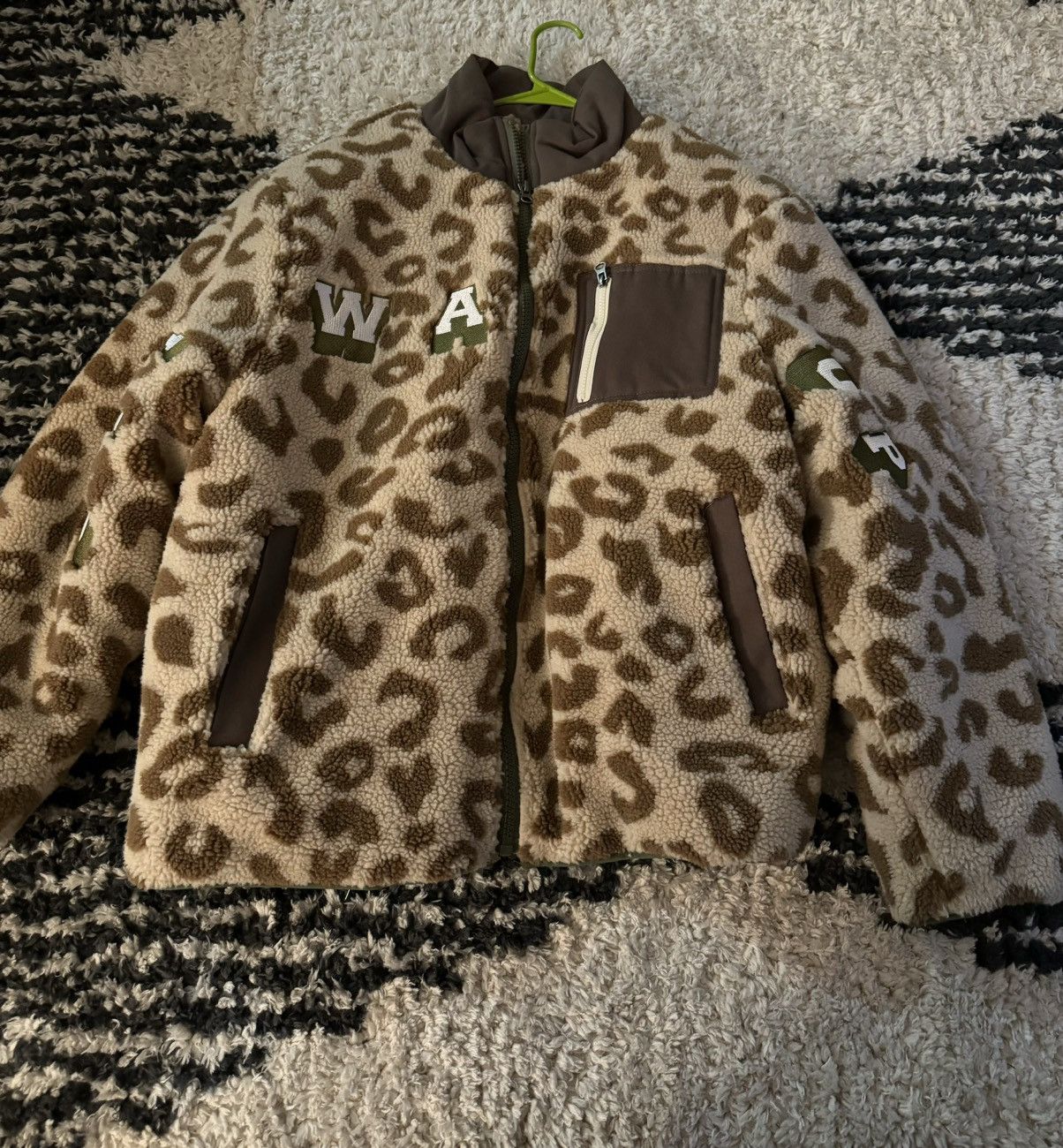 Japanese Brand Cheeta Print Fleece Bomber Size US M / EU 48-50 / 2 - 1 Thumbnail