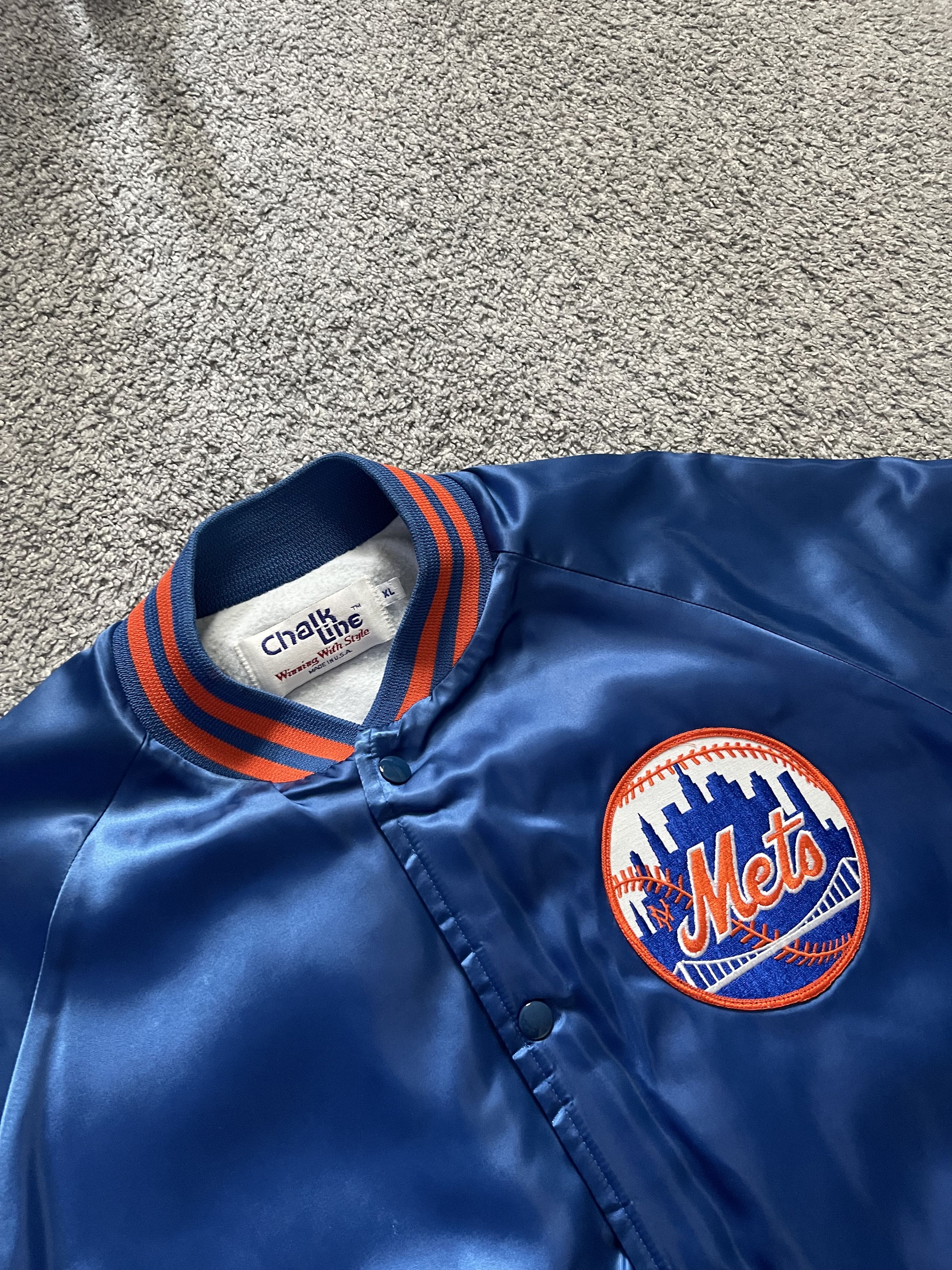 Chalk Line Vintage New York Mets Satin Jacket (XL) Size US XL / EU 56 / 4 - 2 Thumbnail