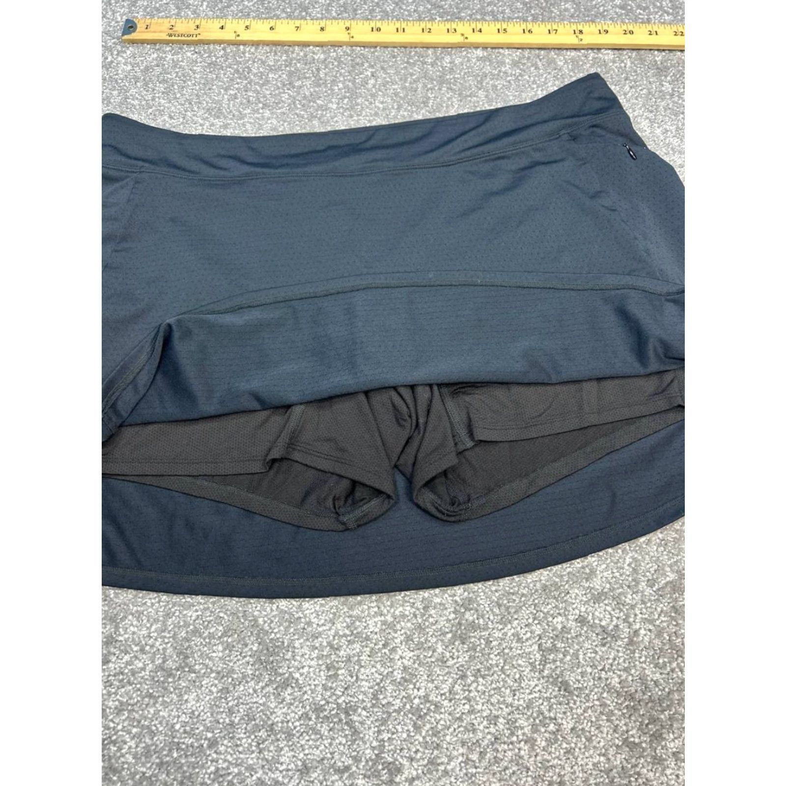 Vintage LL Bean Skort XL Regular Gray Compression Liner Logo Stretch Golf Women Size 40" / US 18 - 5 Thumbnail