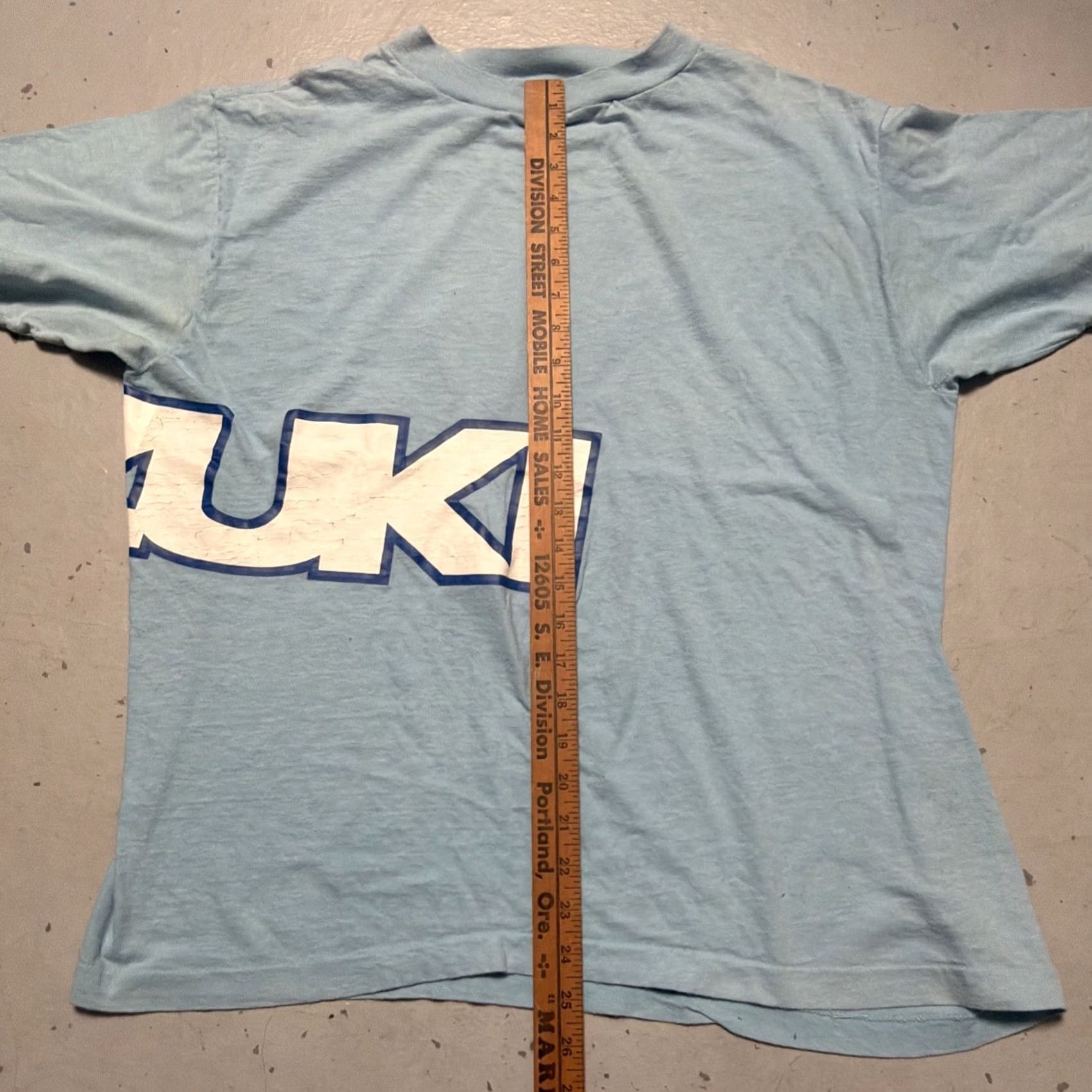Anvil VINTAGE Anvil Shirt XL Blue 1980s Suzuki Racing Made USA Size US XL / EU 56 / 4 - 4 Thumbnail