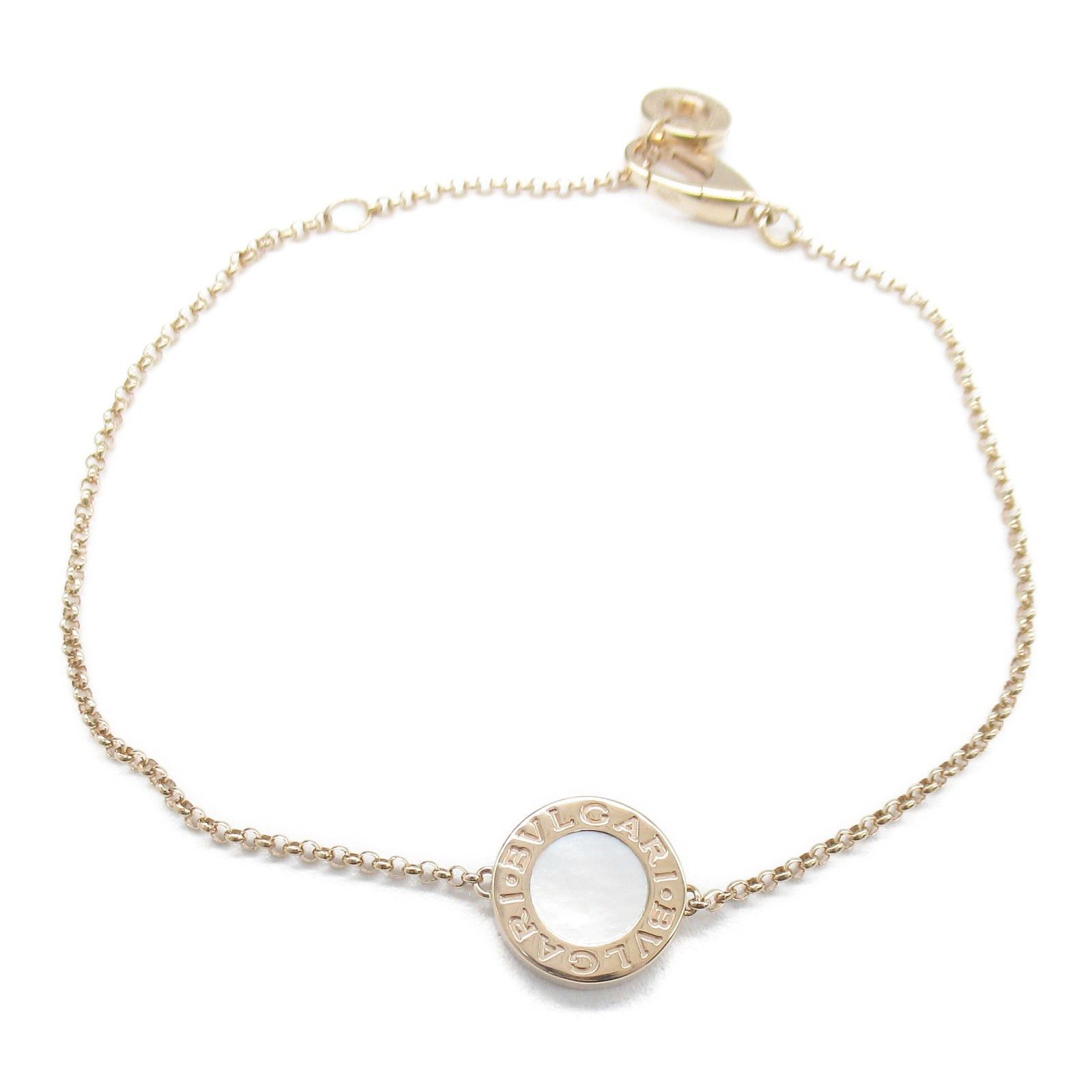 Bvlgari Bvlgari Bulgari Mother Of Pearl Bracelet K18Pg (Pink Gold) White Size ONE SIZE - 1 Thumbnail