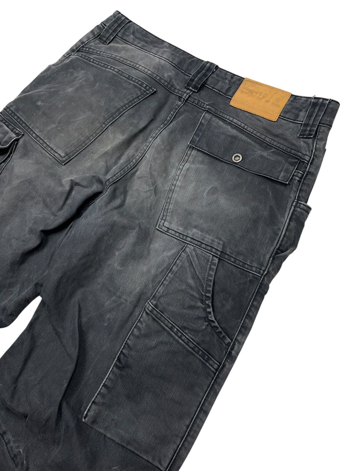 Stewart & Strauss × Vintage Vintage Engelbert Strauss Grey Washed Jeans Multi Pocket Size US 38 / EU 54 - 9 Thumbnail