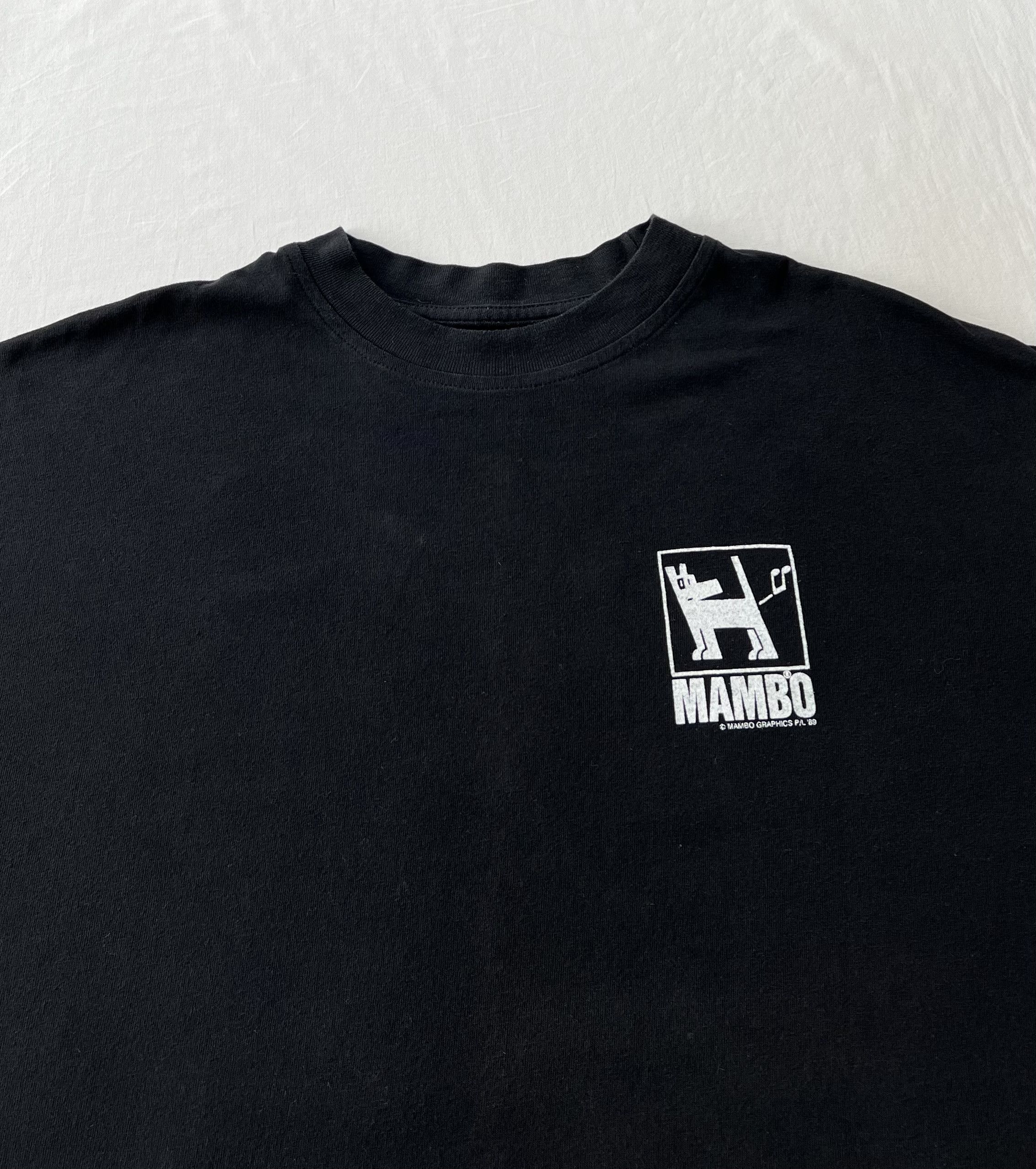 Mambo Vintage 1989 Mambo Dog Surf Black Long Sleeve T-shirt Size US L / EU 52-54 / 3 - 4 Thumbnail