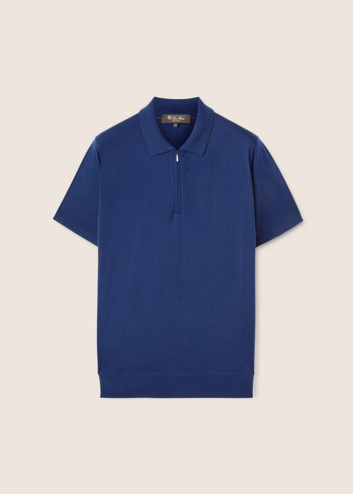 Loro Piana o1srvl11e1024 Wish Zip Polo Shirt in Blue Size US L / EU 52-54 / 3 - 1 Thumbnail