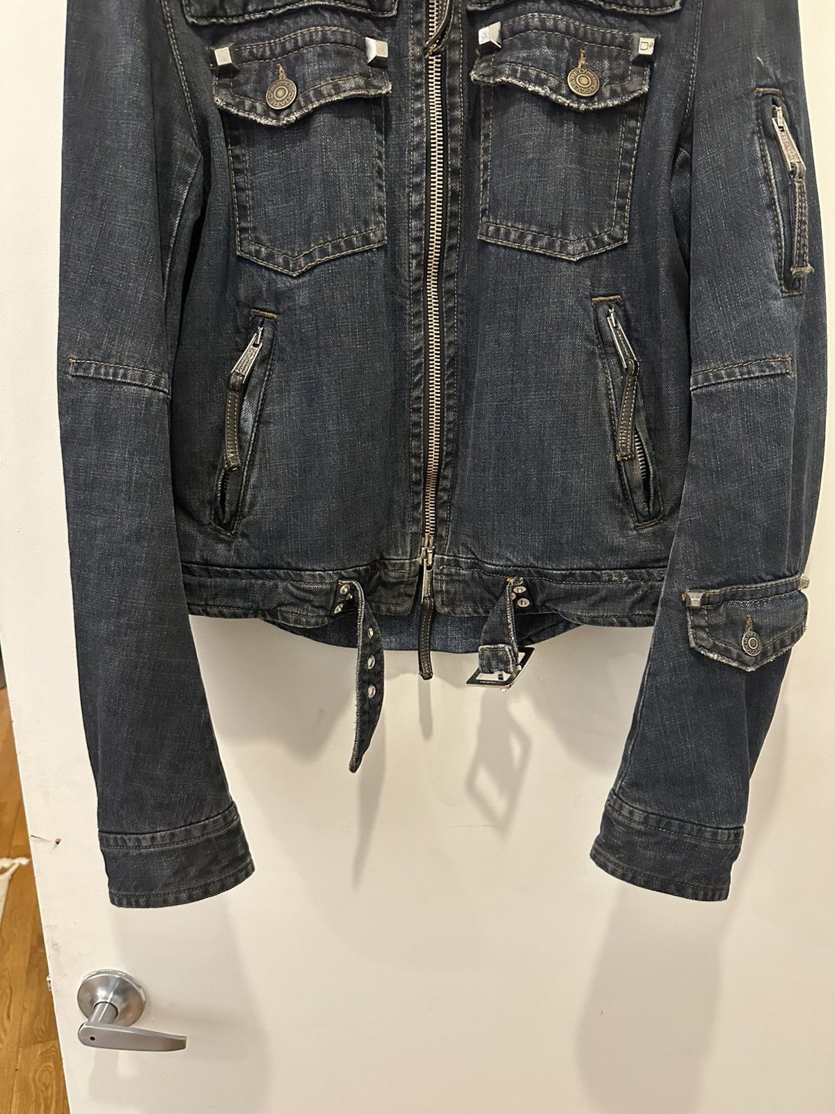 Dsquared2 Dsquared2 aw05 denim biker jacket Size US M / EU 48-50 / 2 - 5 Thumbnail