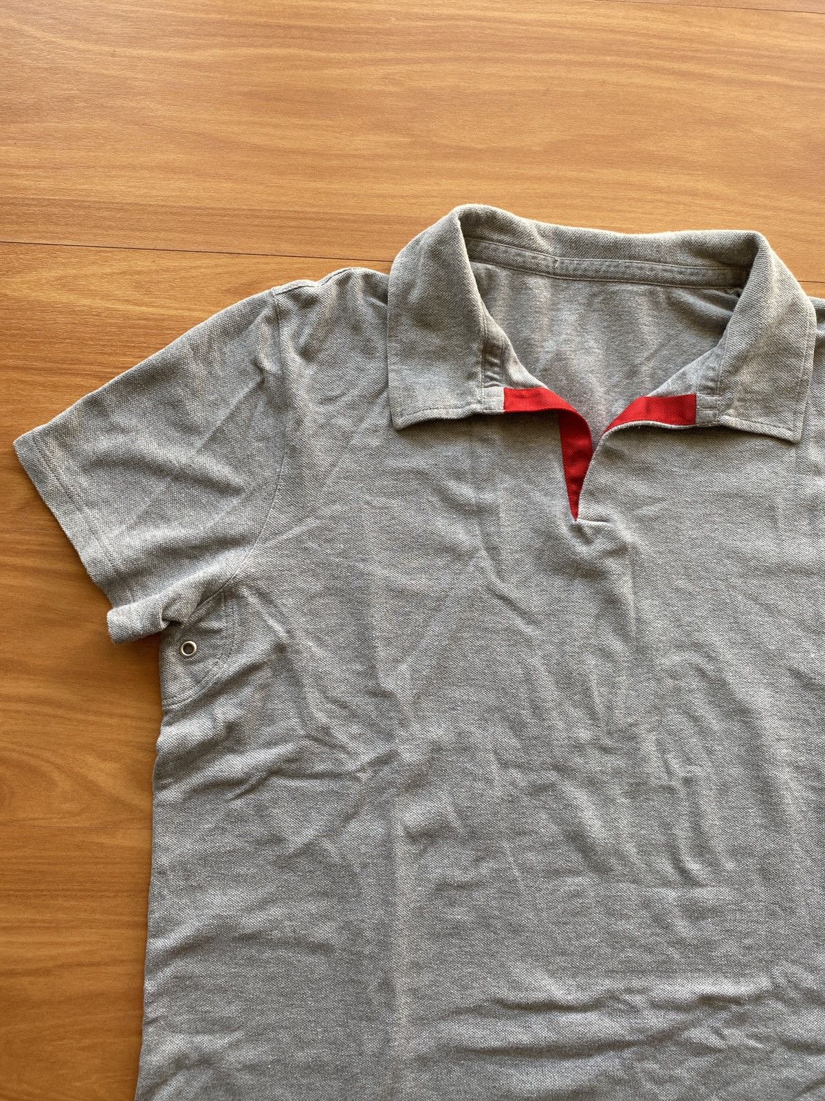 Prada Prada Red Tab Polo Shirt Size US XL / EU 56 / 4 - 2 Thumbnail
