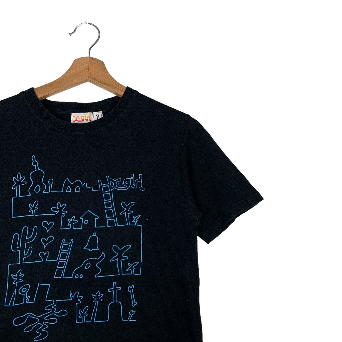 Japanese Brand X-GIRL Made in Japan Childhood Game Printed Tees #0340-C16 Size S / US 4 / IT 40 - 6 Thumbnail