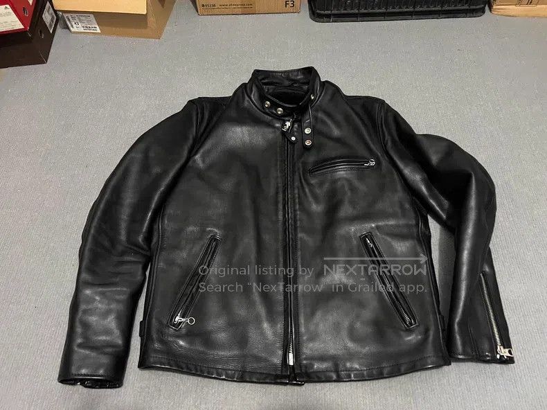 Schott Schott Classic stand-up collar coffee rider motorcycle bik Size US L / EU 52-54 / 3 - 8 Thumbnail