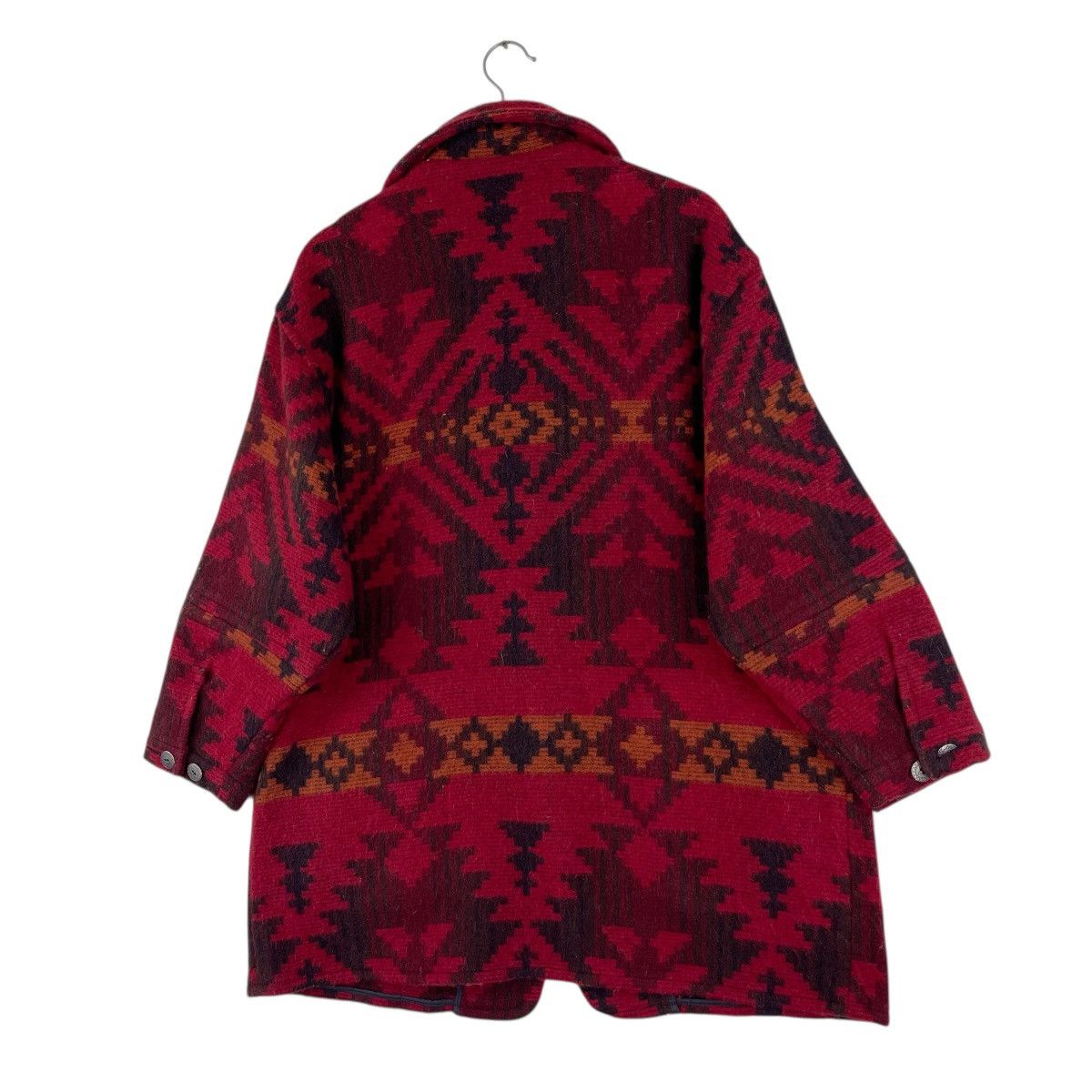 Vintage × Woolrich Woolen Mills 1980 Aztec Native wool Blanket Jacket Size US L / EU 52-54 / 3 - 7 Thumbnail