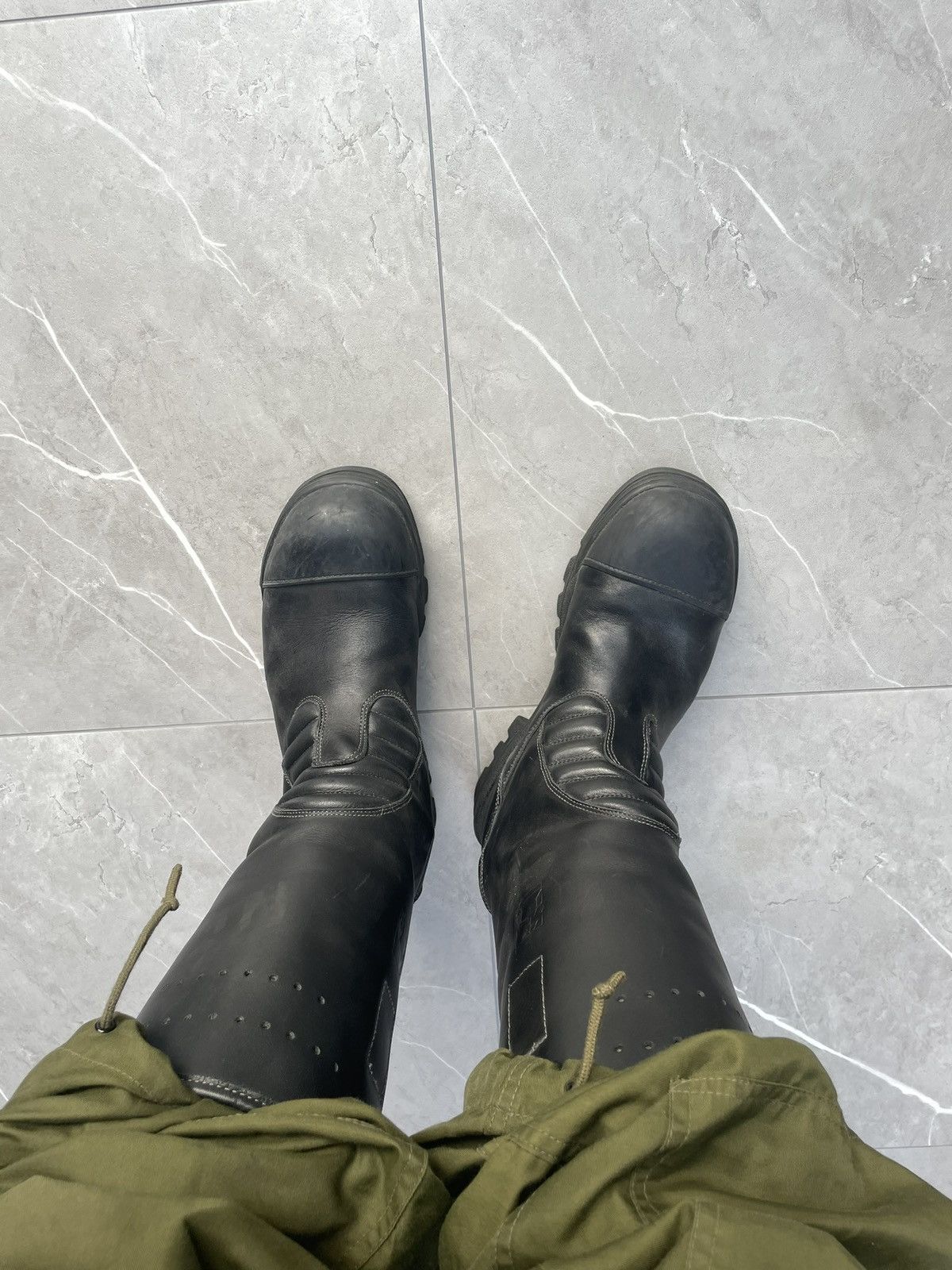 Vintage 70s Vintage Military Black Leather Combat Boots Size US 9 / EU 42 - 2 Thumbnail