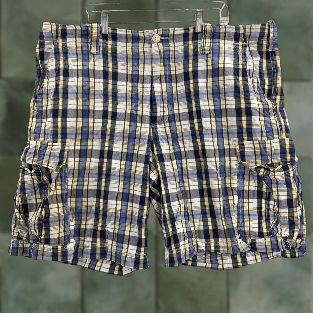 Polo Ralph Lauren VTG Polo Jeans Co Cargo Shorts Mens 42 Blue Plaid Cargo Shorts 42 Blue Plaid Polo Ralph Lauren Mens Size US XL / EU 56 / 4 - 1 Thumbnail