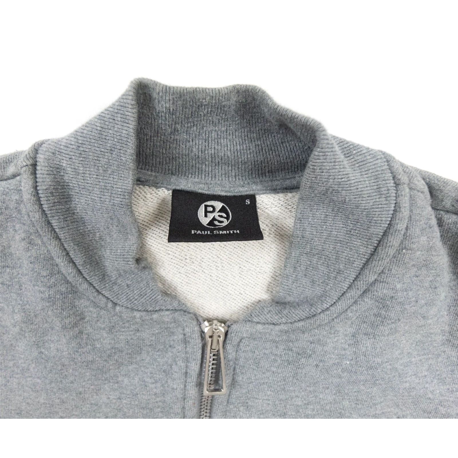 Paul Smith Paul Smith Jacket Mens Small Gray Bomber Full Zip Cotton Designer Adult Outdoors Size US S / EU 44-46 / 1 - 6 Thumbnail