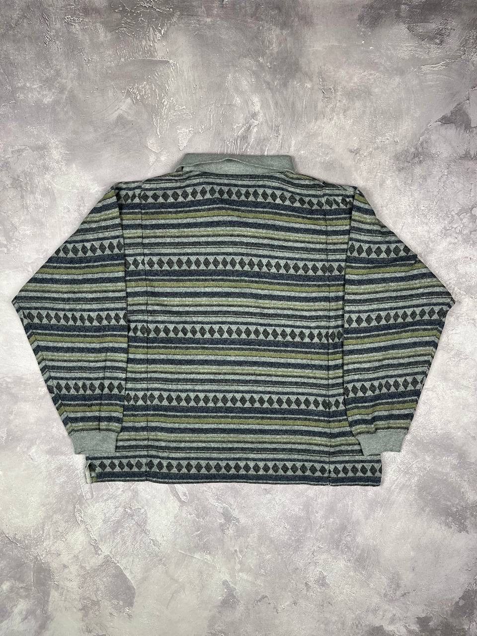 Givenchy Givenchy Men's Collared Geometric Knit Sweater Size US L / EU 52-54 / 3 - 12 Thumbnail