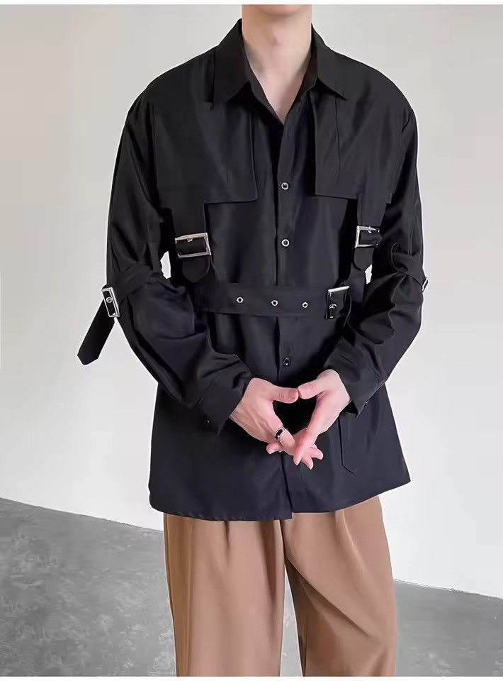 Other Punk Hip Hop Techwear Style Long Sleeve Cargo Shirt Size US XL / EU 56 / 4 - 6 Thumbnail
