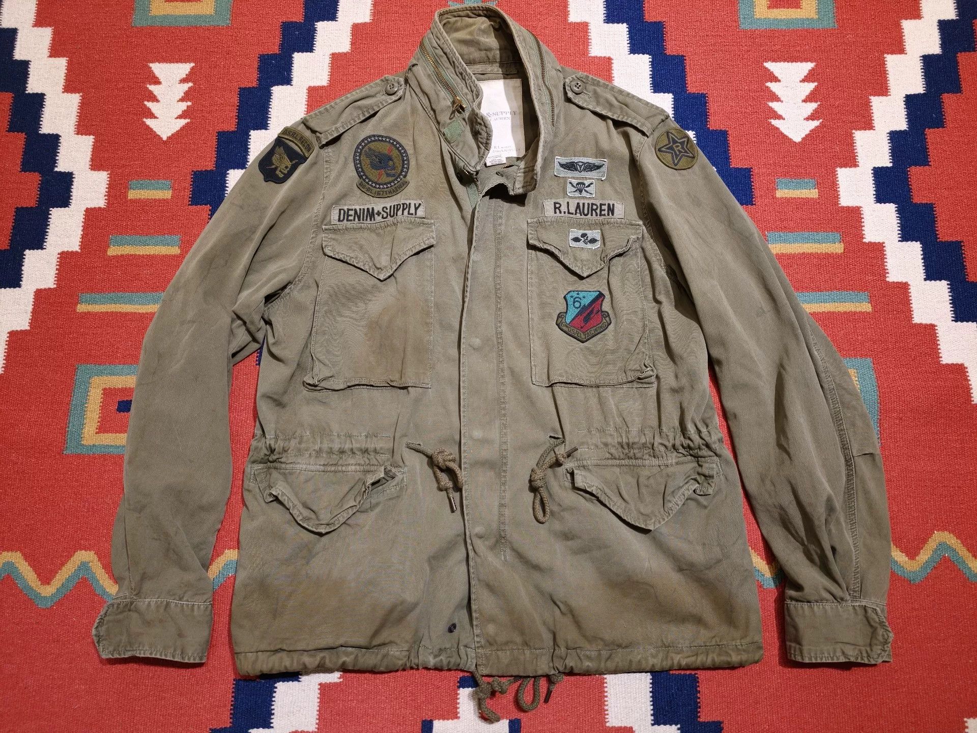 RRL Ralph Lauren Ralph Lauren Distressed M65 Jacket Size US XL / EU 56 / 4 - 1 Thumbnail