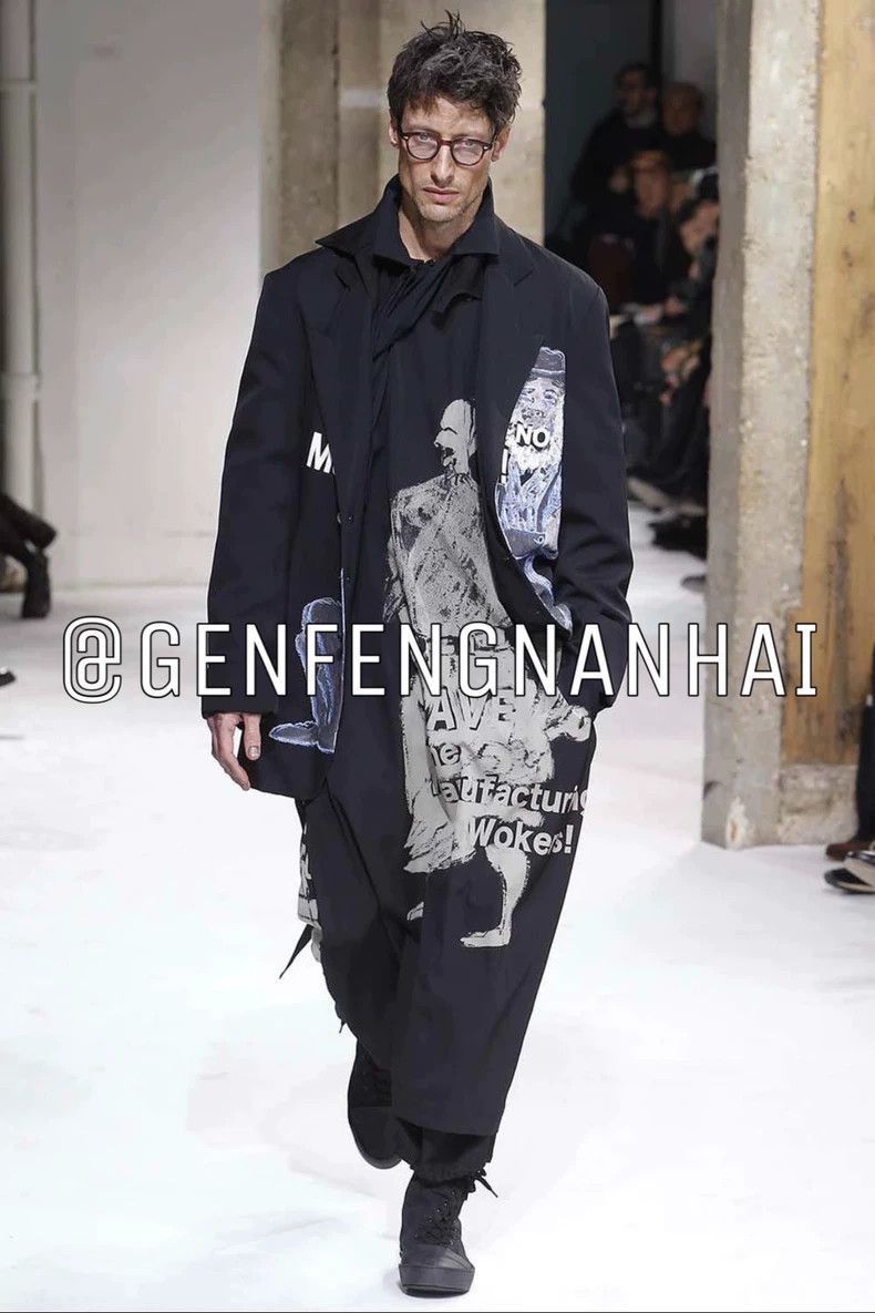 Yohji Yamamoto Yohji Yamamoto Yohji Yamamoto Laborer Embroidered Blazer Size US M / EU 48-50 / 2 - 6 Thumbnail