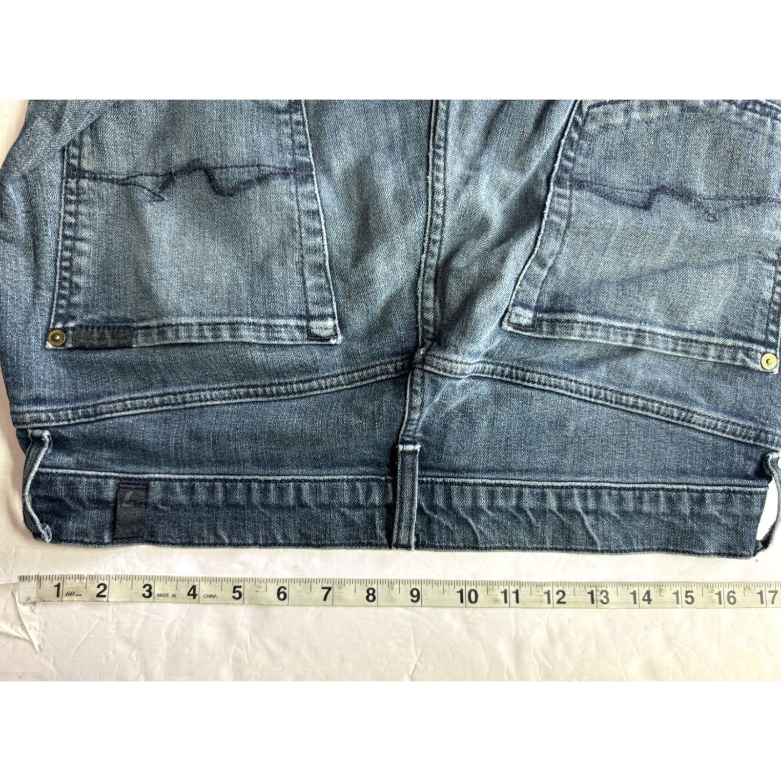 7 For All Mankind 7 For All Mankind Jeans Mens Dark Wash Blue Size 32 Regular Slim Straight 5-Pocket Denim Size US 32 / EU 48 - 3 Thumbnail