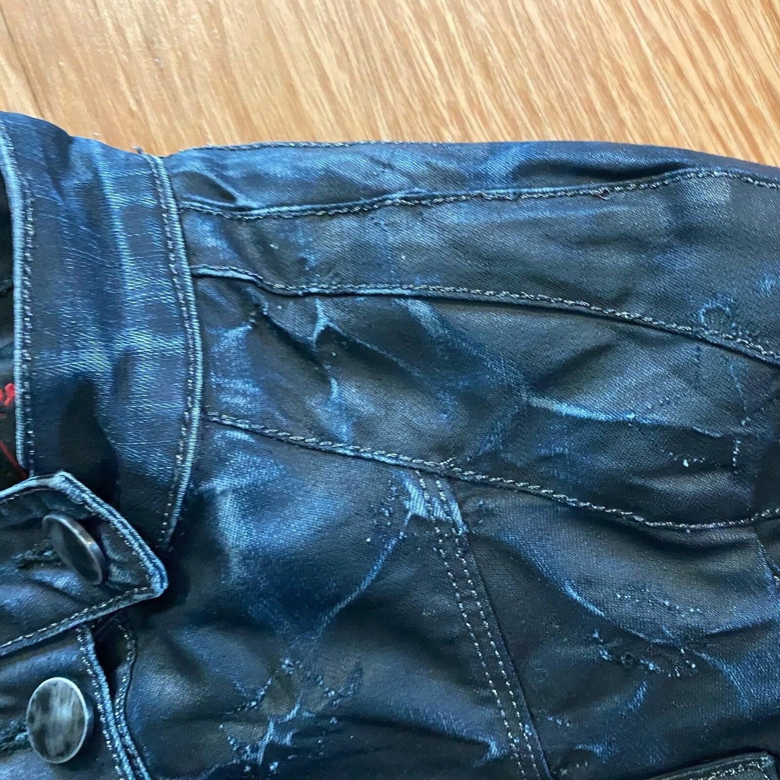 Other Aventures des Toiles Distressed Blue Denim Jacket Womens M Size M / US 6-8 / IT 42-44 - 5 Thumbnail