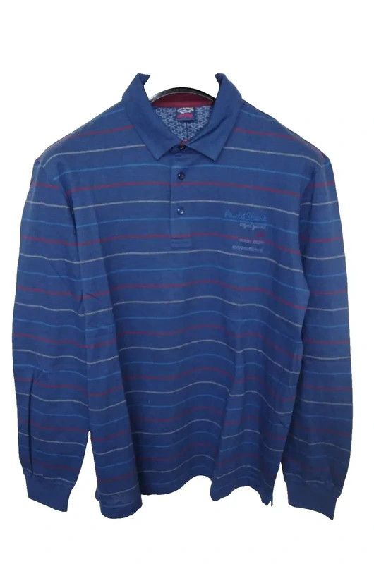 Paul & Shark RRP320€ PAUL&SHARK sz L Polo Yachting Long Sleeves Striped Size US L / EU 52-54 / 3 - 1 Thumbnail