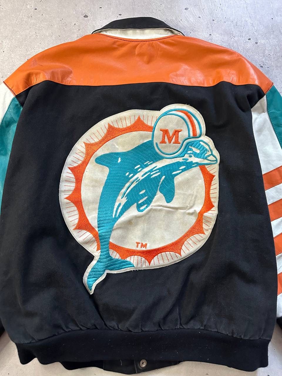 NFL Vintage Miami Dolphins NFL Leather Varsity Jacket XL USA Size US XL / EU 56 / 4 - 4 Thumbnail