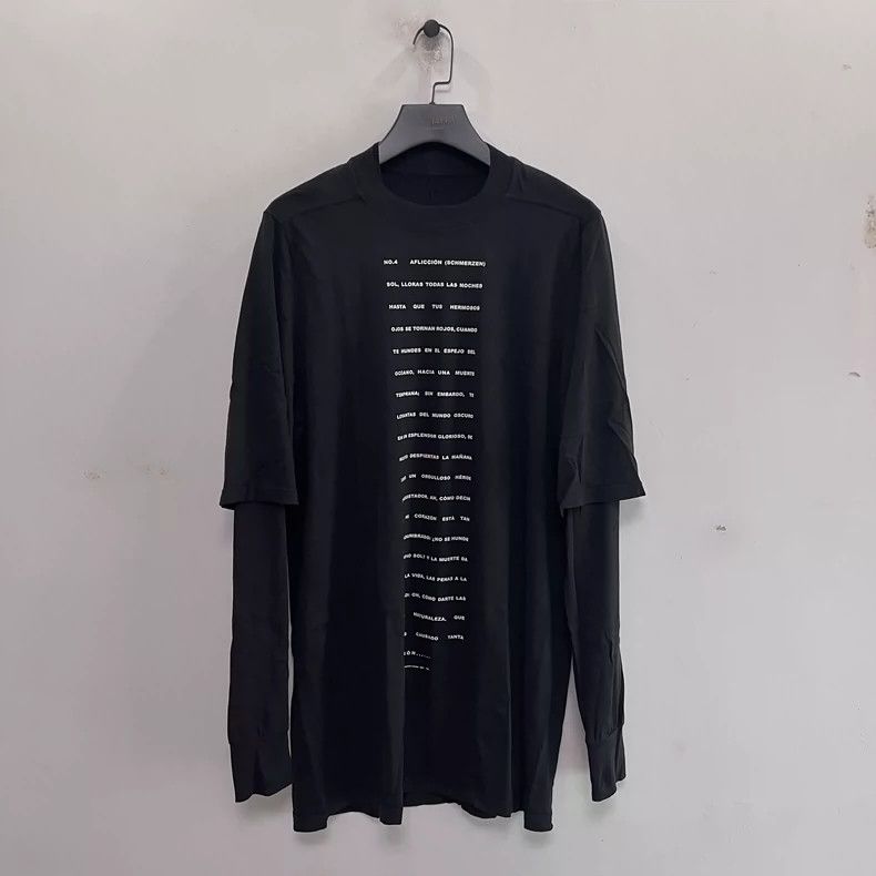 Rick Owens rick owens Double-line false two-piece letter false two-pie Size US XS / EU 42 / 0 - 1 Thumbnail