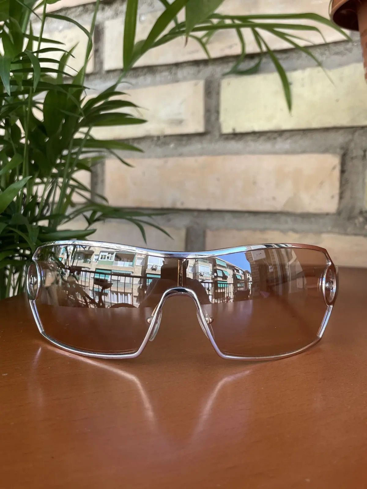 Dior DIOR Sunglasses Rectangle Wrap Straps Logo RI943 Size ONE SIZE - 4 Thumbnail