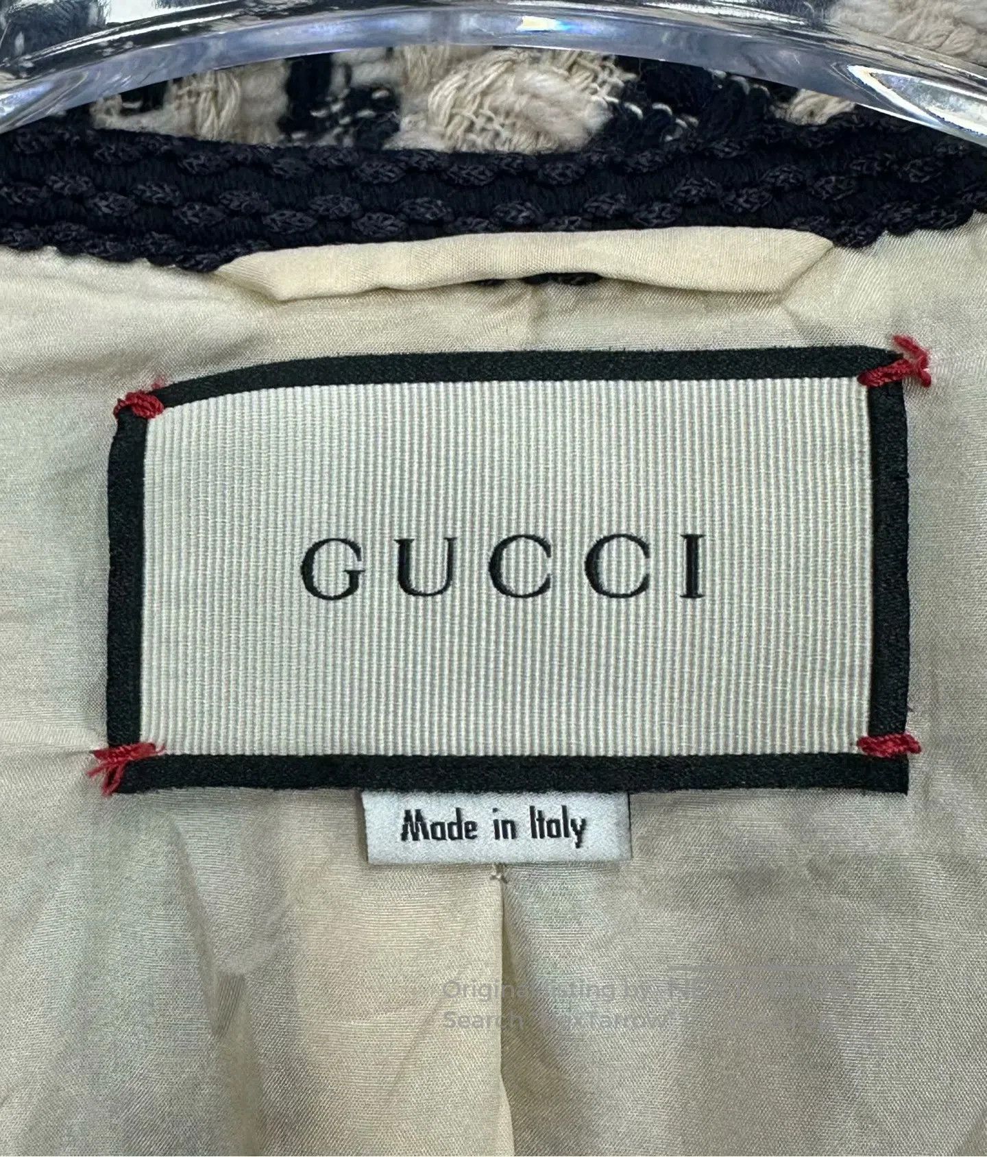 Gucci Guicci Black and White Houndstooth Tweed Open Cardigan Jac Size M / US 6-8 / IT 42-44 - 3 Thumbnail