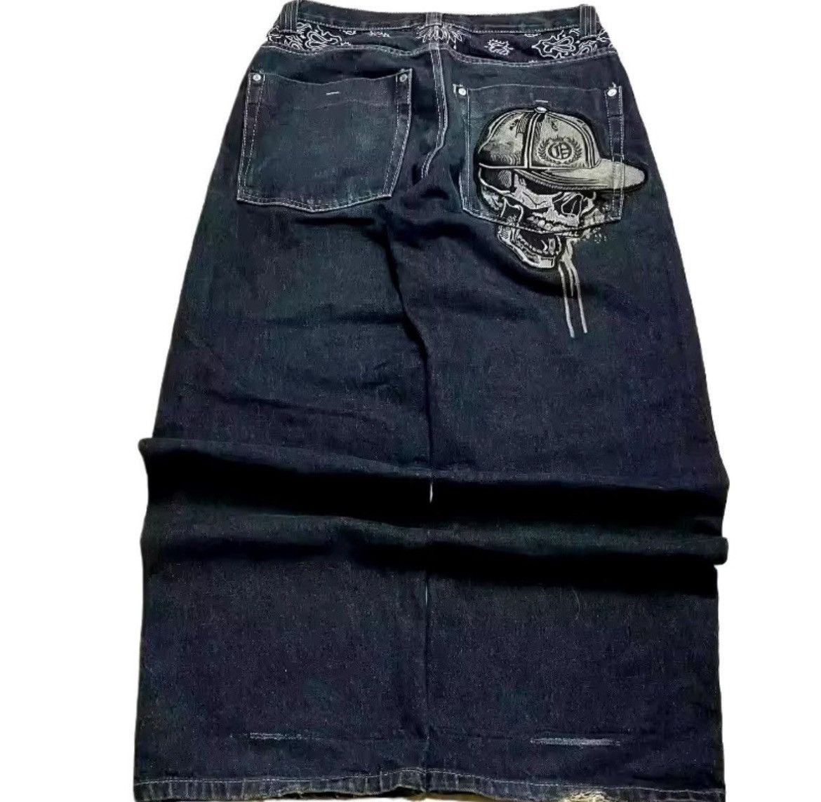 Other Y2K Hiphop Skull Embroidery Size US 33 - 3 Thumbnail