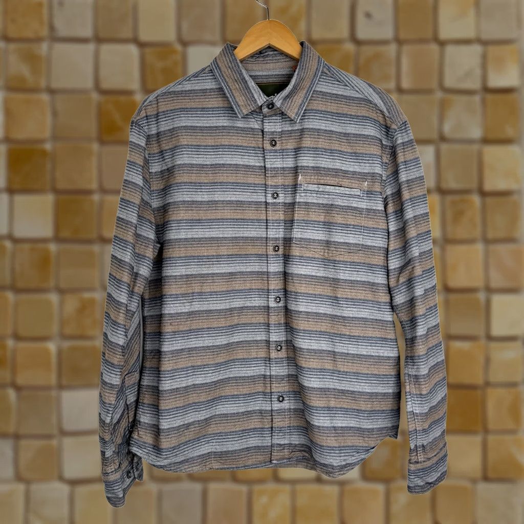 Howler Brothers Howler Brothers Shirt Mens Medium Long Sleeve Striped Woven Cotton Button-Up Collared Logo Multicolor Casual Board Shirt Size US M / EU 48-50 / 2 - 1 Thumbnail