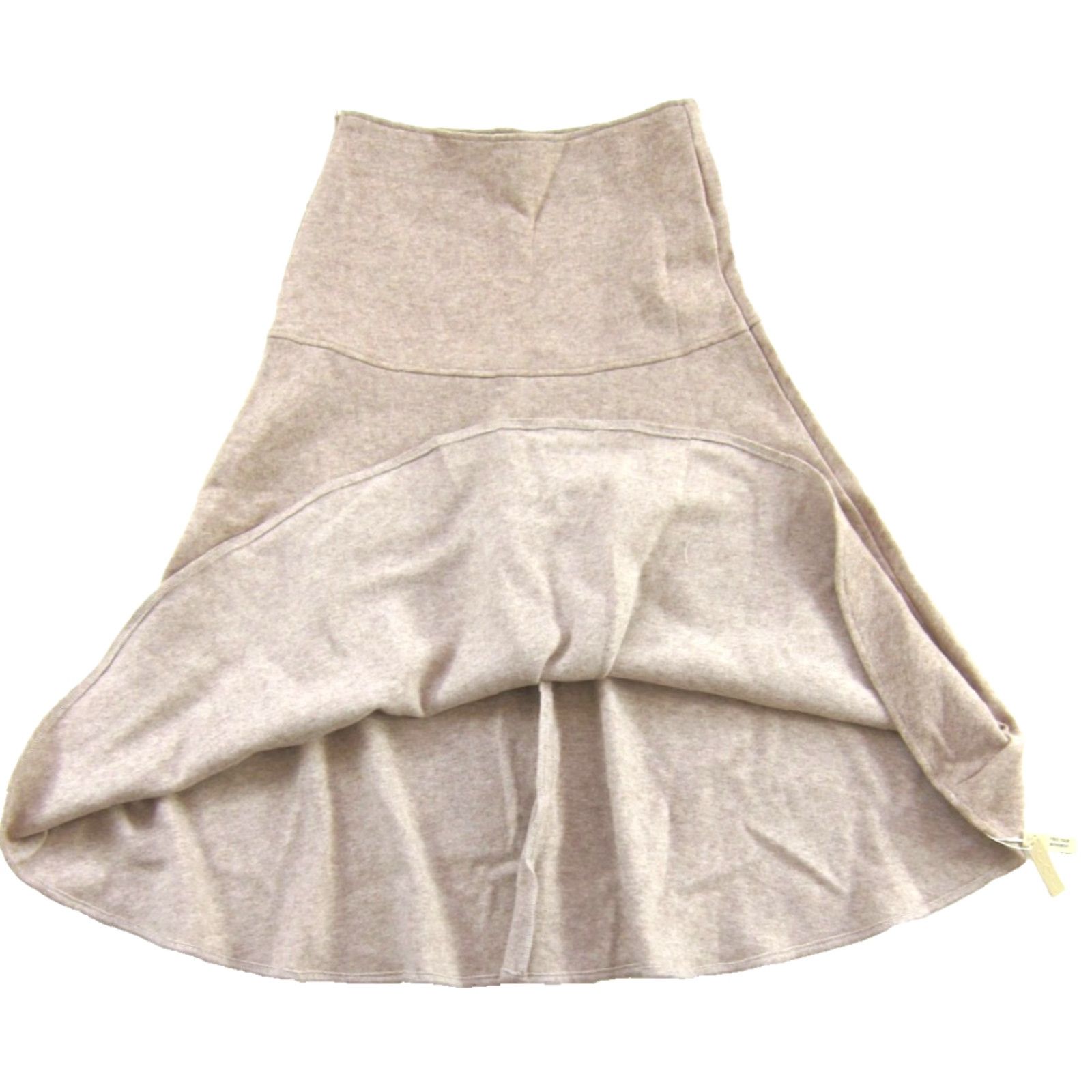Vintage OGL Skirt Maxi Beige Heathered Oatmeal NWT Cashsoft Wool Like Flared Midi Stretch Zip Side 30" Waist 42" Hip Regular Size M Women? Size 32" / US 10 / IT 46 - 3 Thumbnail
