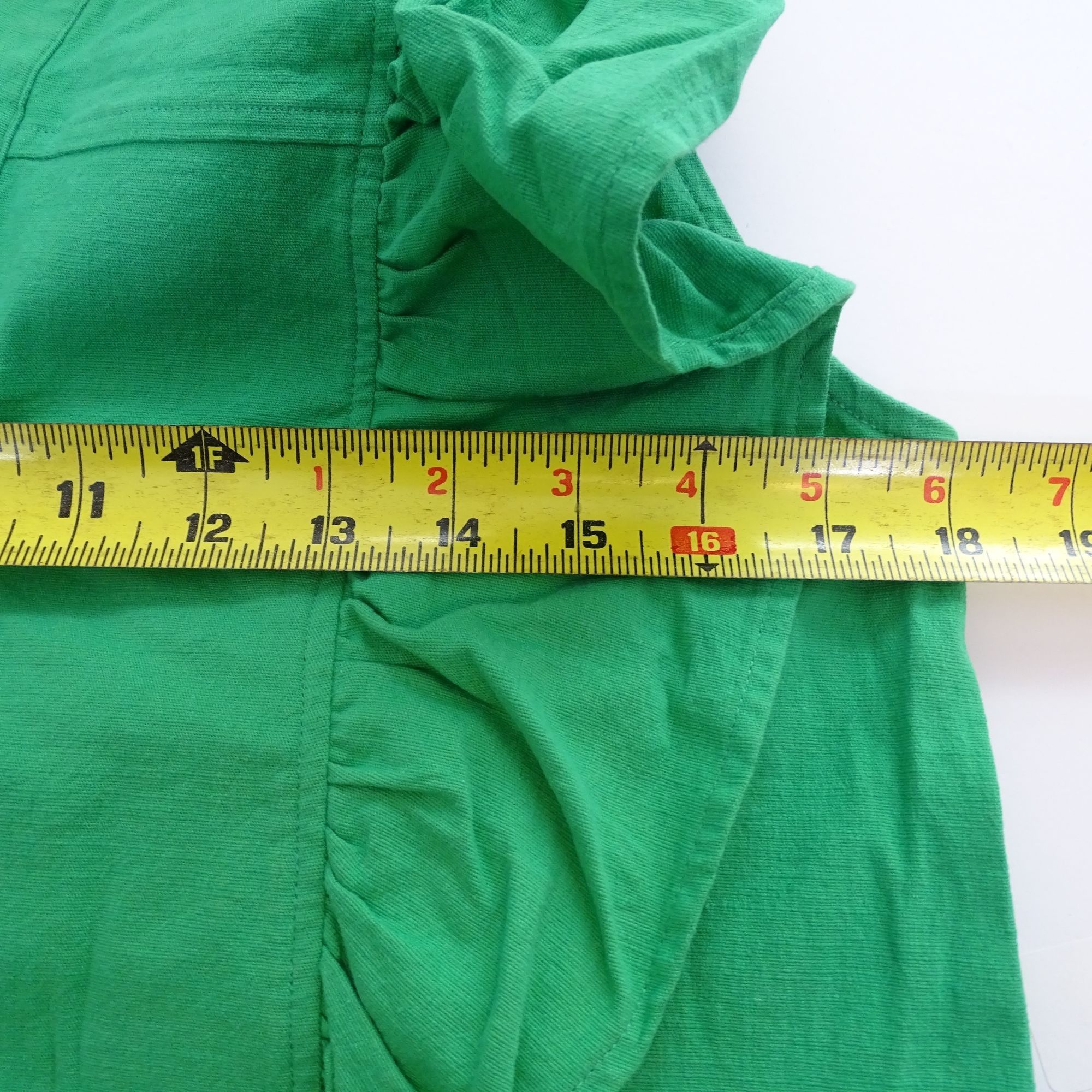 Other Entro Green Ruffle Button Up Shirt Sheath Dress Size M Size M / US 6-8 / IT 42-44 - 8 Thumbnail