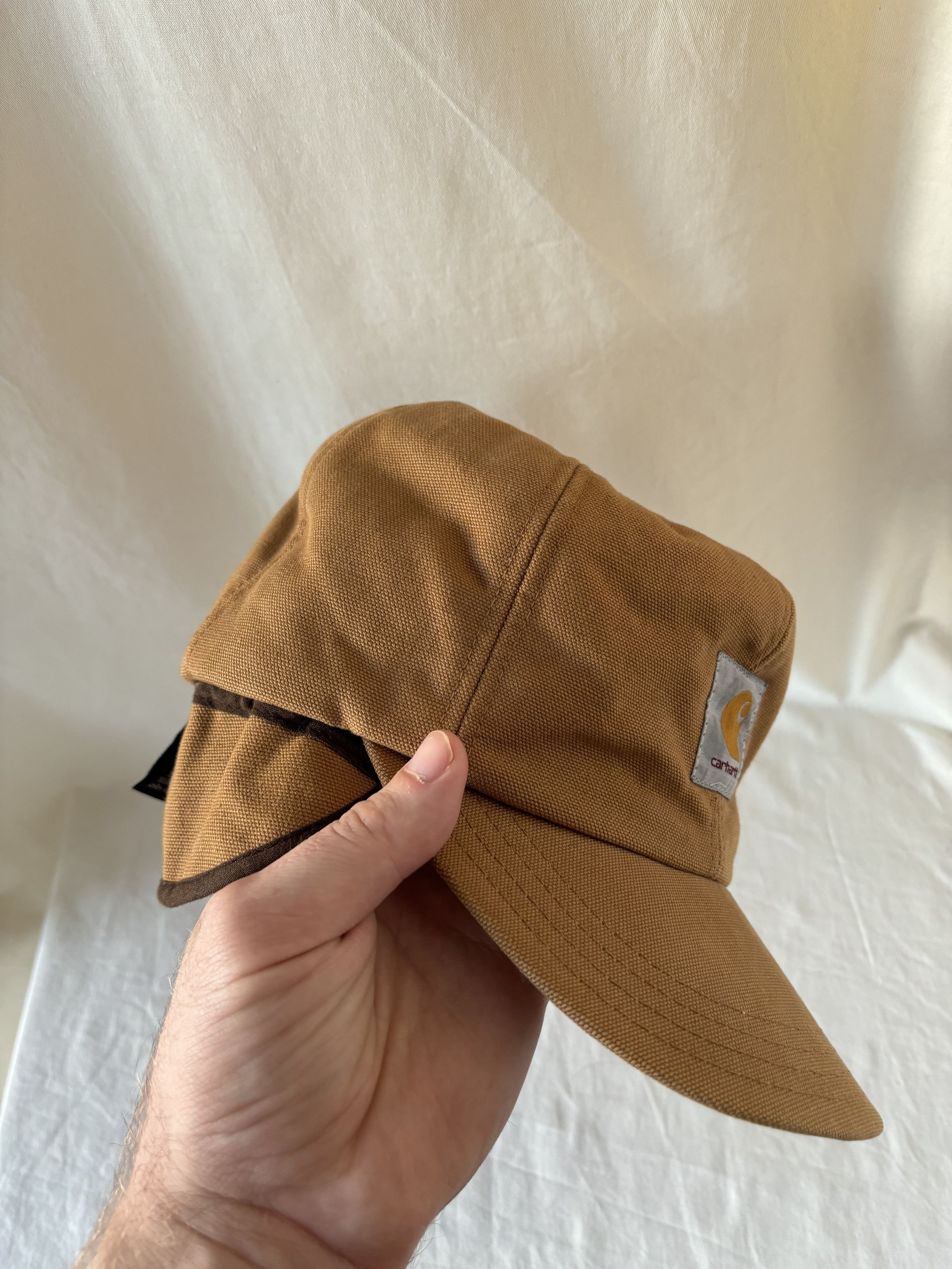 Carhartt Vintage Ear Flaps Canvas Insulated 3M Cap Size ONE SIZE - 10 Thumbnail
