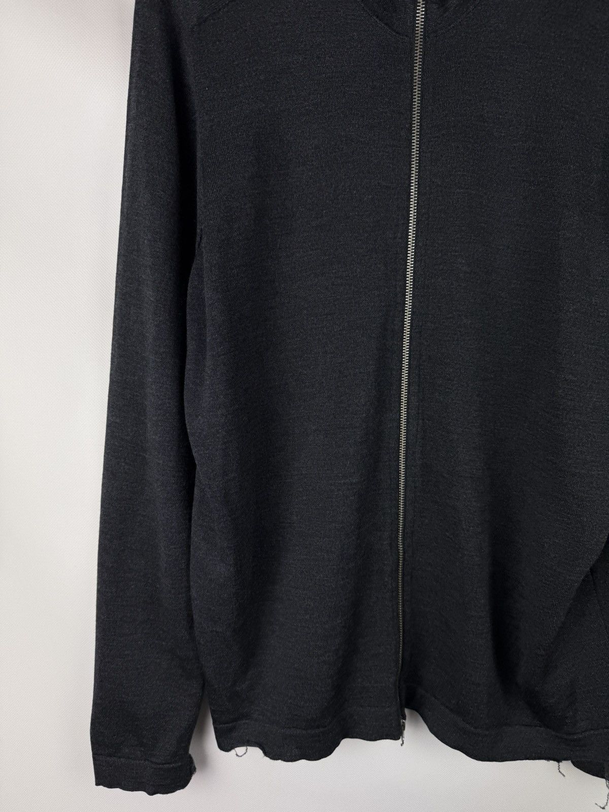 Stone Island Stone Island Men’s Distressed Full Zip Wool Sweater Size US XL / EU 56 / 4 - 5 Thumbnail