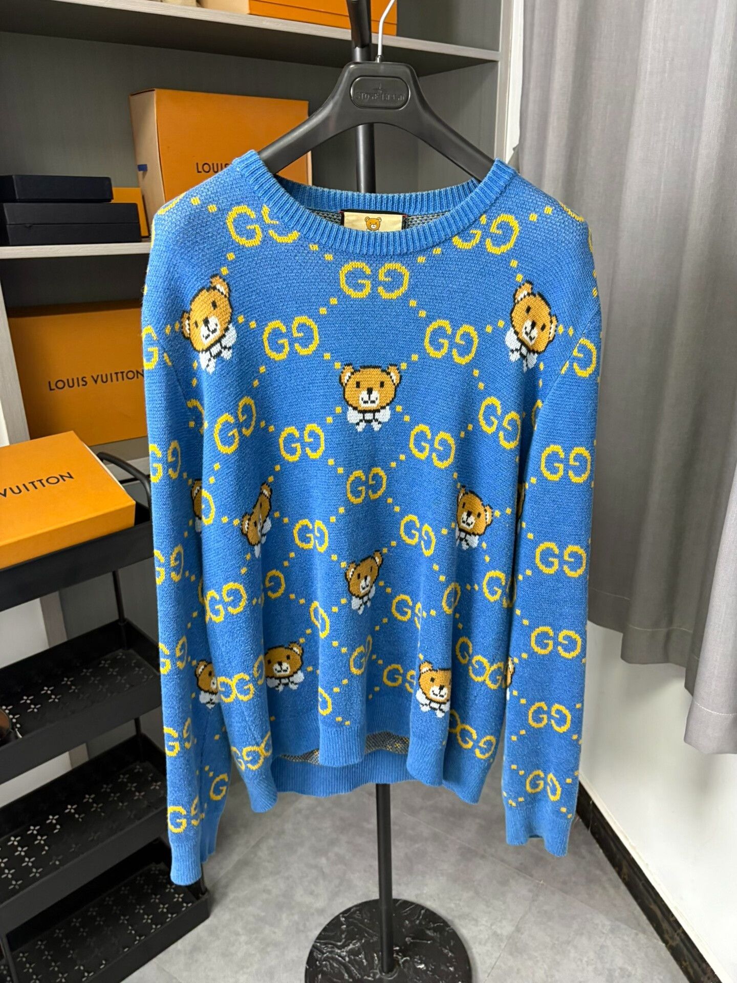 Gucci Gucci Wool Yellow Sweater XL Men Size US XL / EU 56 / 4 - 1 Thumbnail