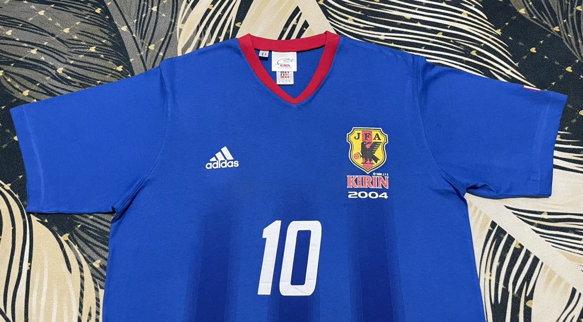 Adidas × Japanese Brand × Vintage Vintage JFA Kirin 2004 Roundneck Shirt Size US L / EU 52-54 / 3 - 6 Thumbnail
