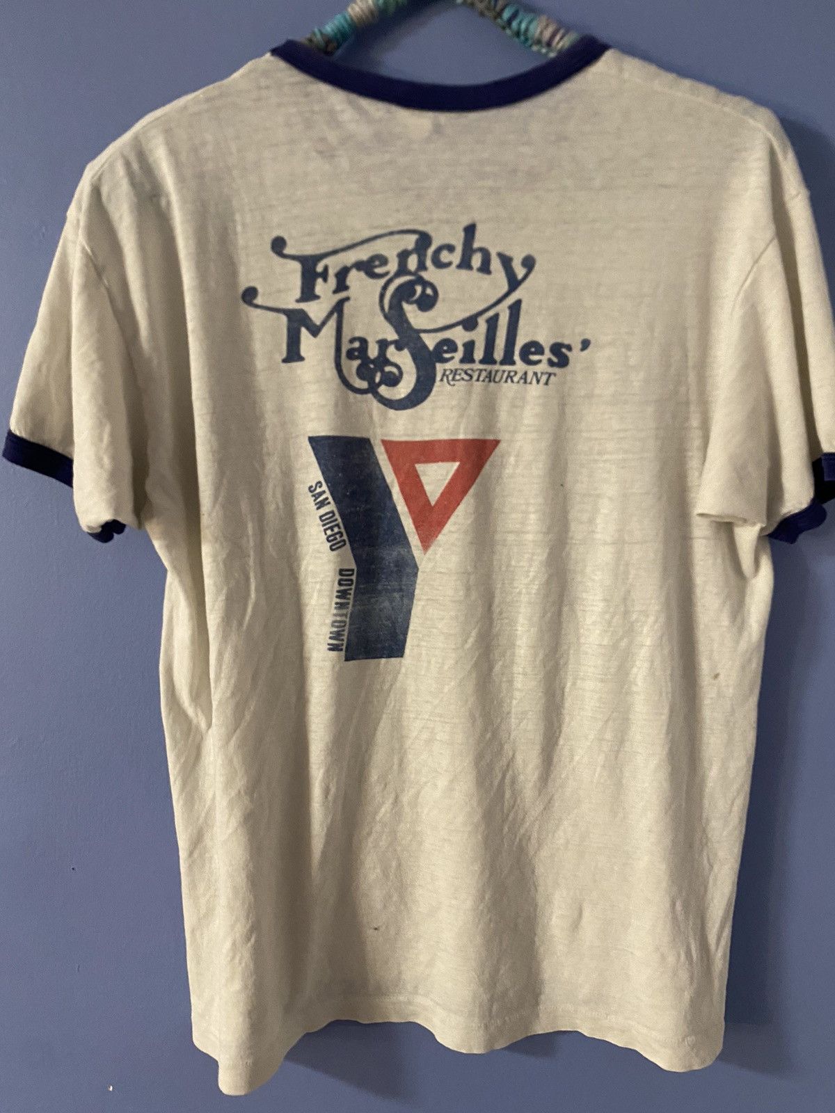 Designer × Vintage Vintage YMCA ringer tee Size US XL / EU 56 / 4 - 4 Thumbnail